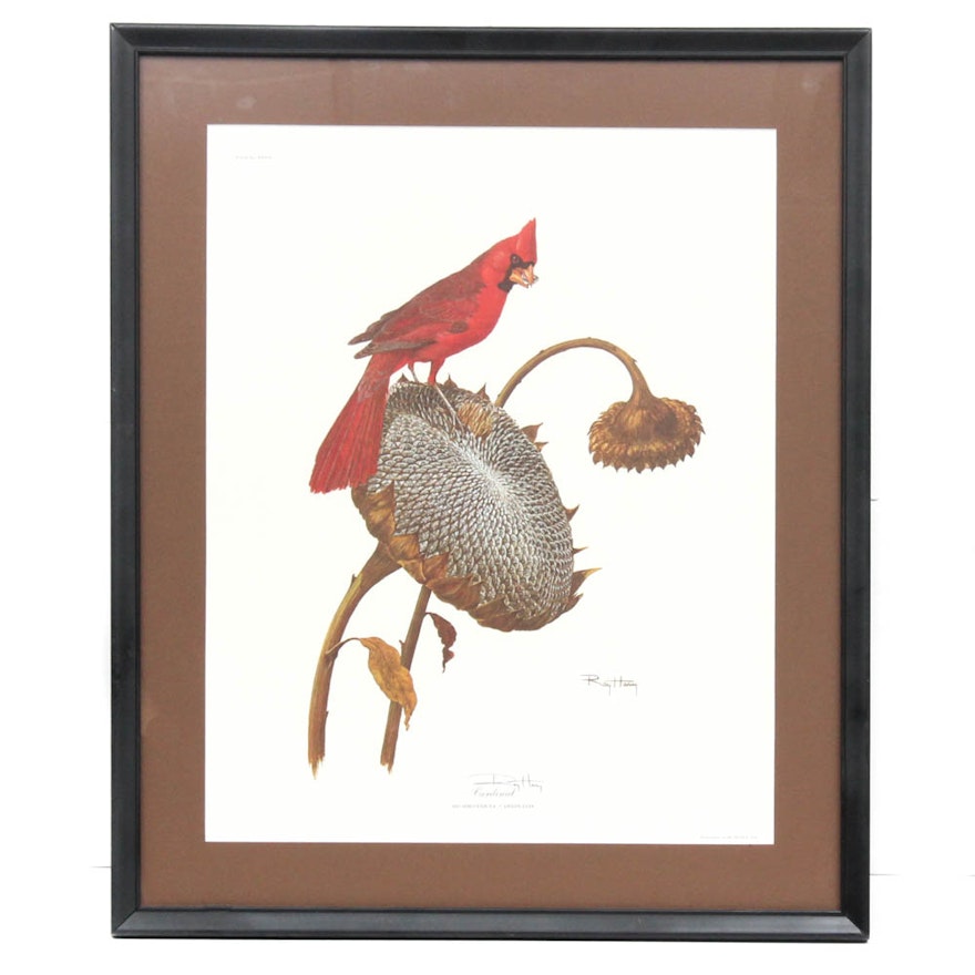 Ray Harm Offset Lithograph "Cardinal"