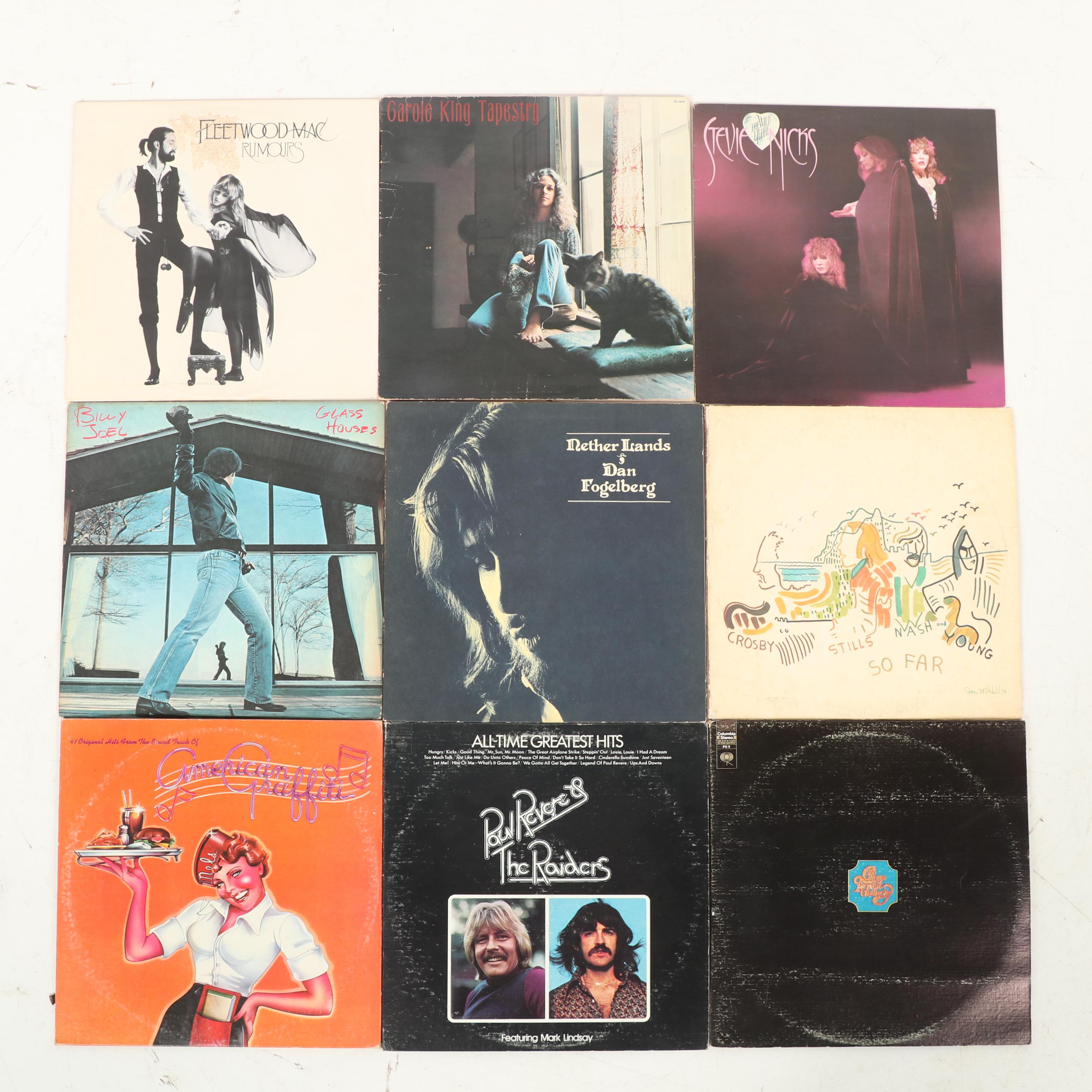 Classic Rock Records Including Fleetwood Mac "Rumours"
