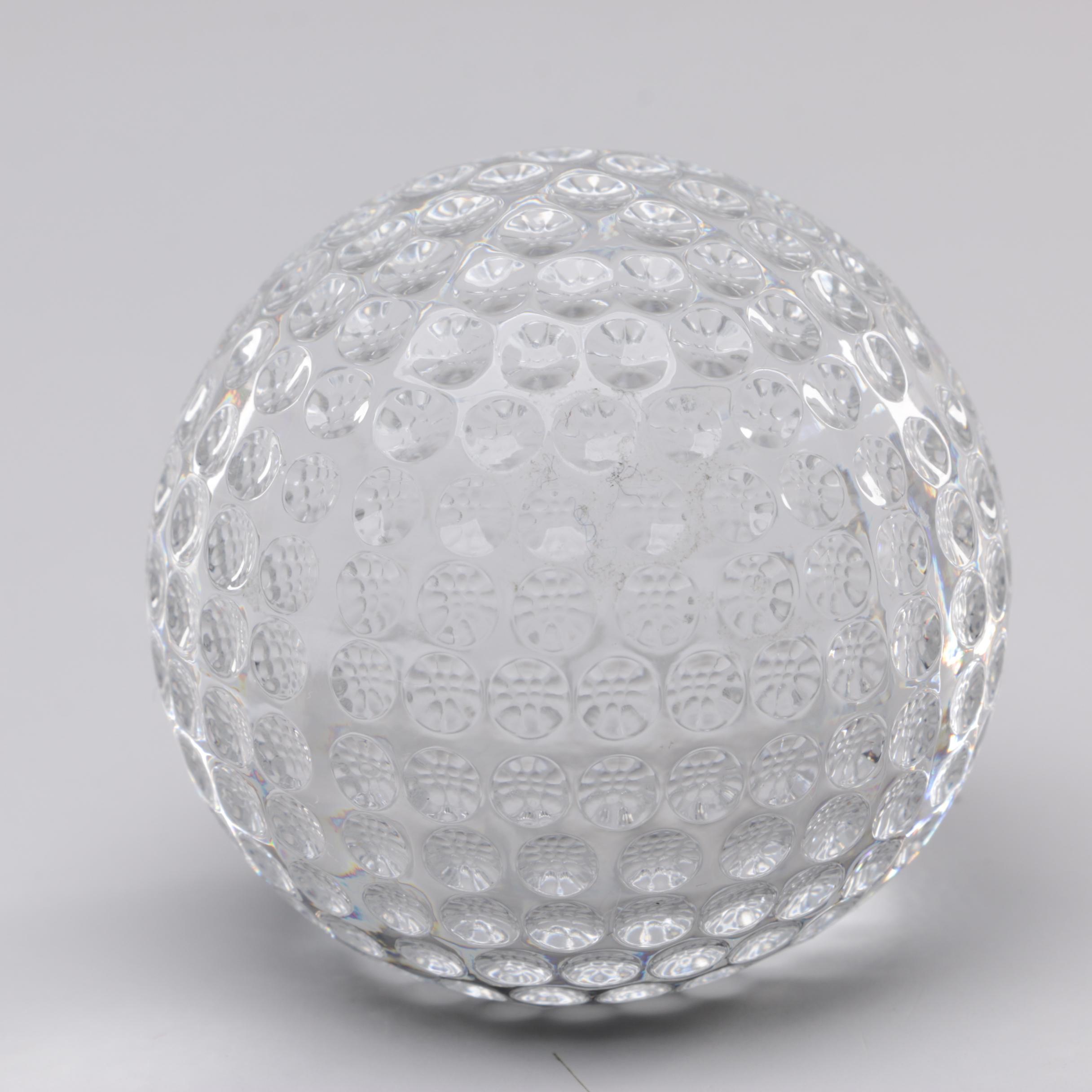 Waterford Crystal Golf Ball Paperweight