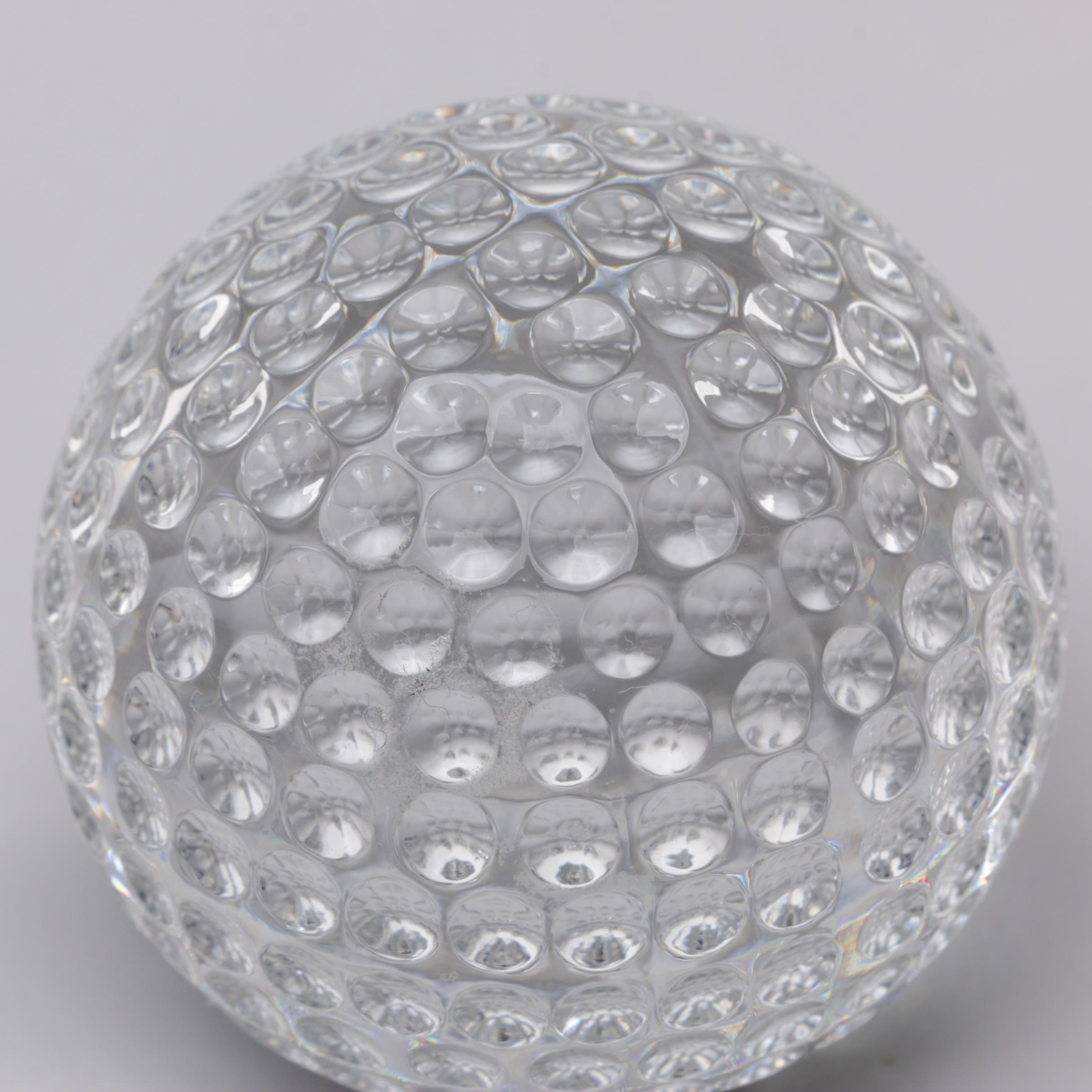 Waterford Crystal Golf Ball Paperweight