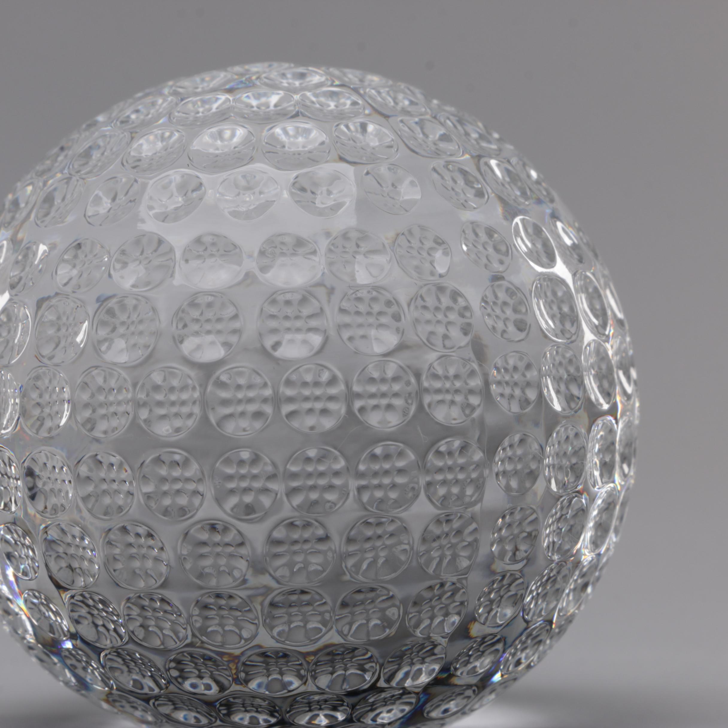 Waterford Crystal Golf Ball Paperweight