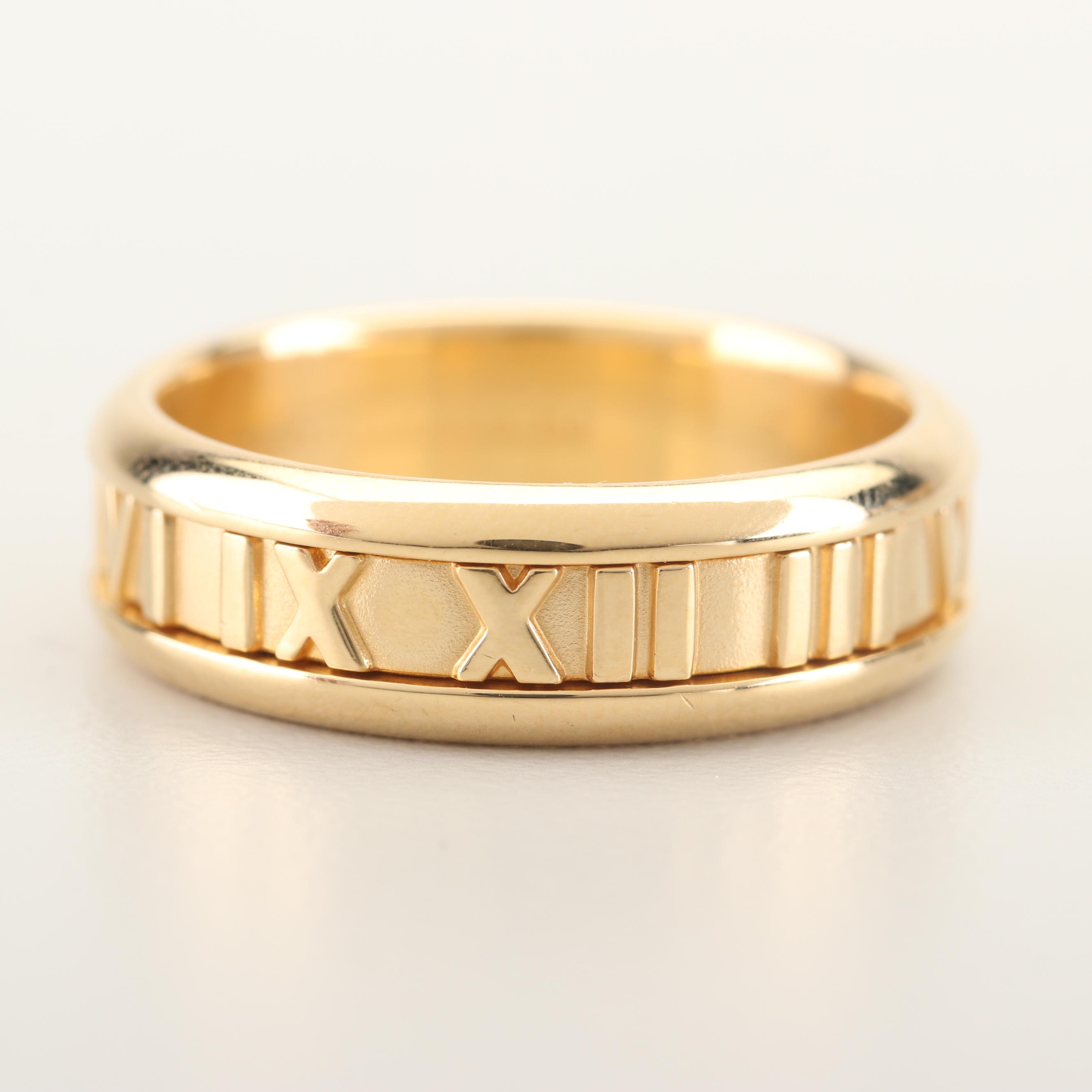 Tiffany & Co. 18K Yellow Gold "Atlas" Band
