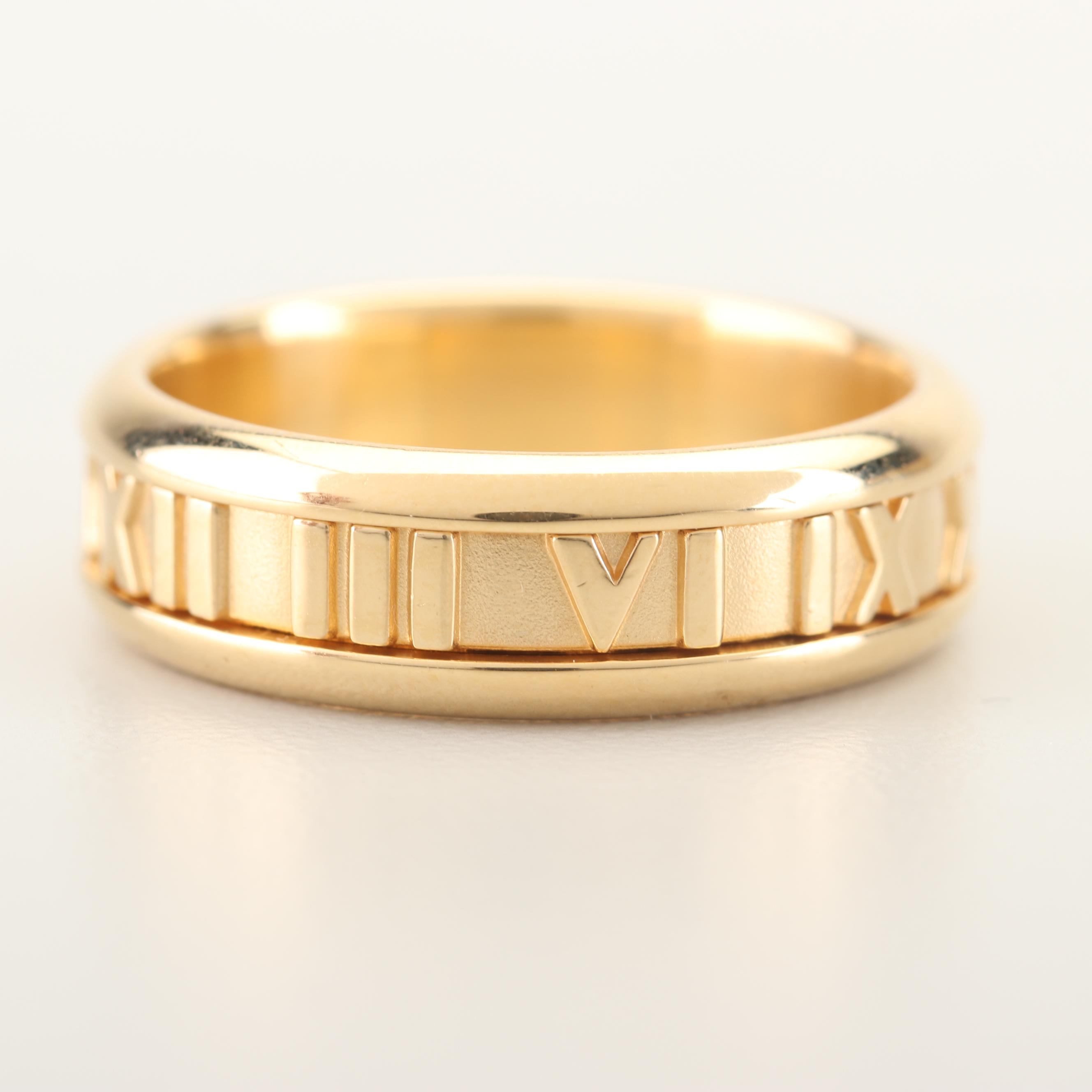 Tiffany & Co. 18K Yellow Gold "Atlas" Band