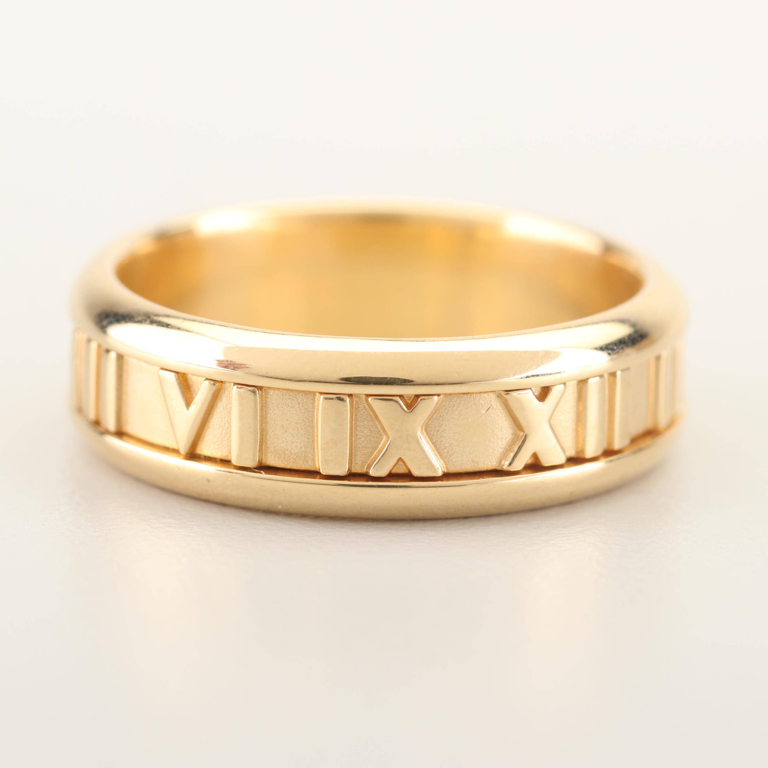 Tiffany & Co. 18K Yellow Gold "Atlas" Band