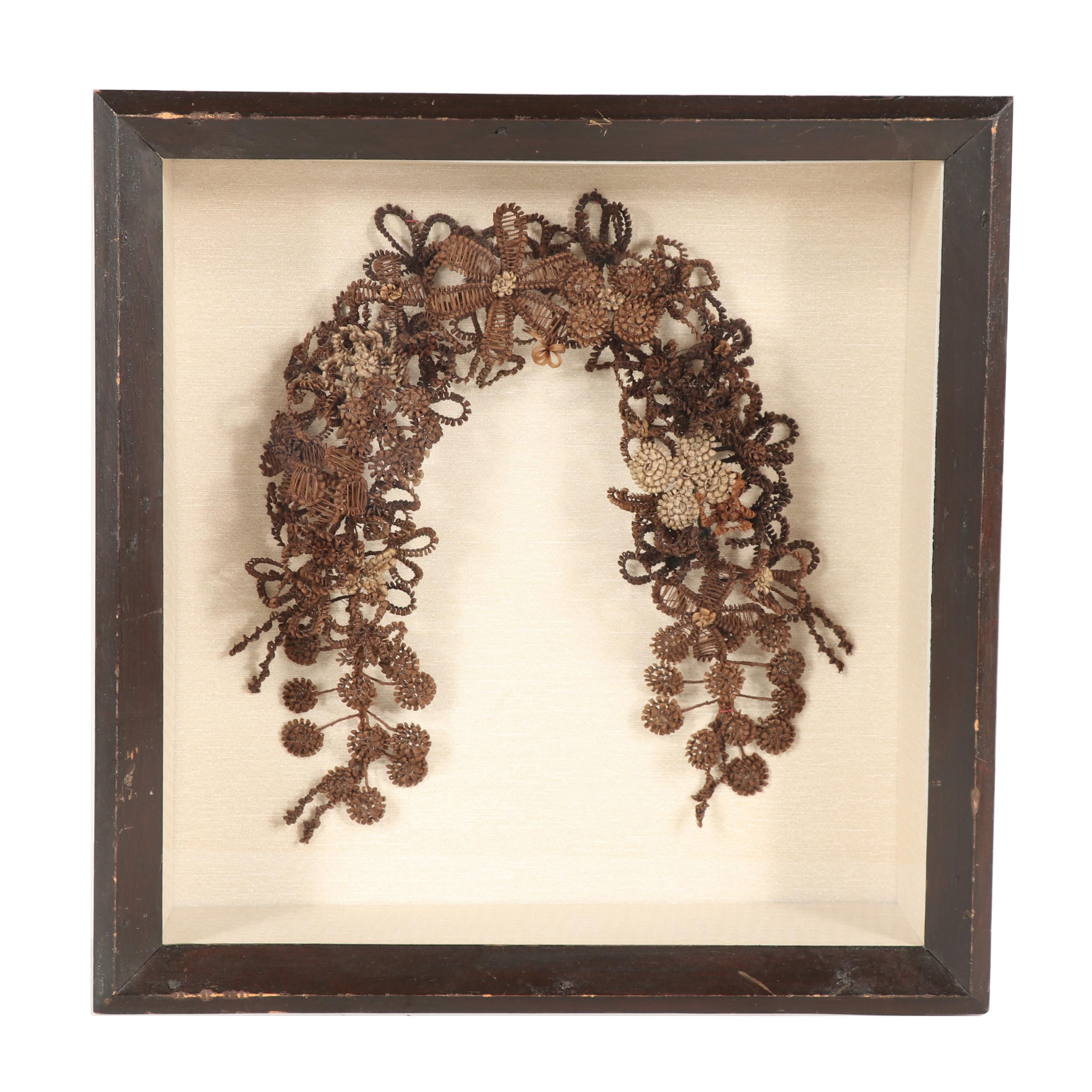Victorian Mourning Hair Wreath