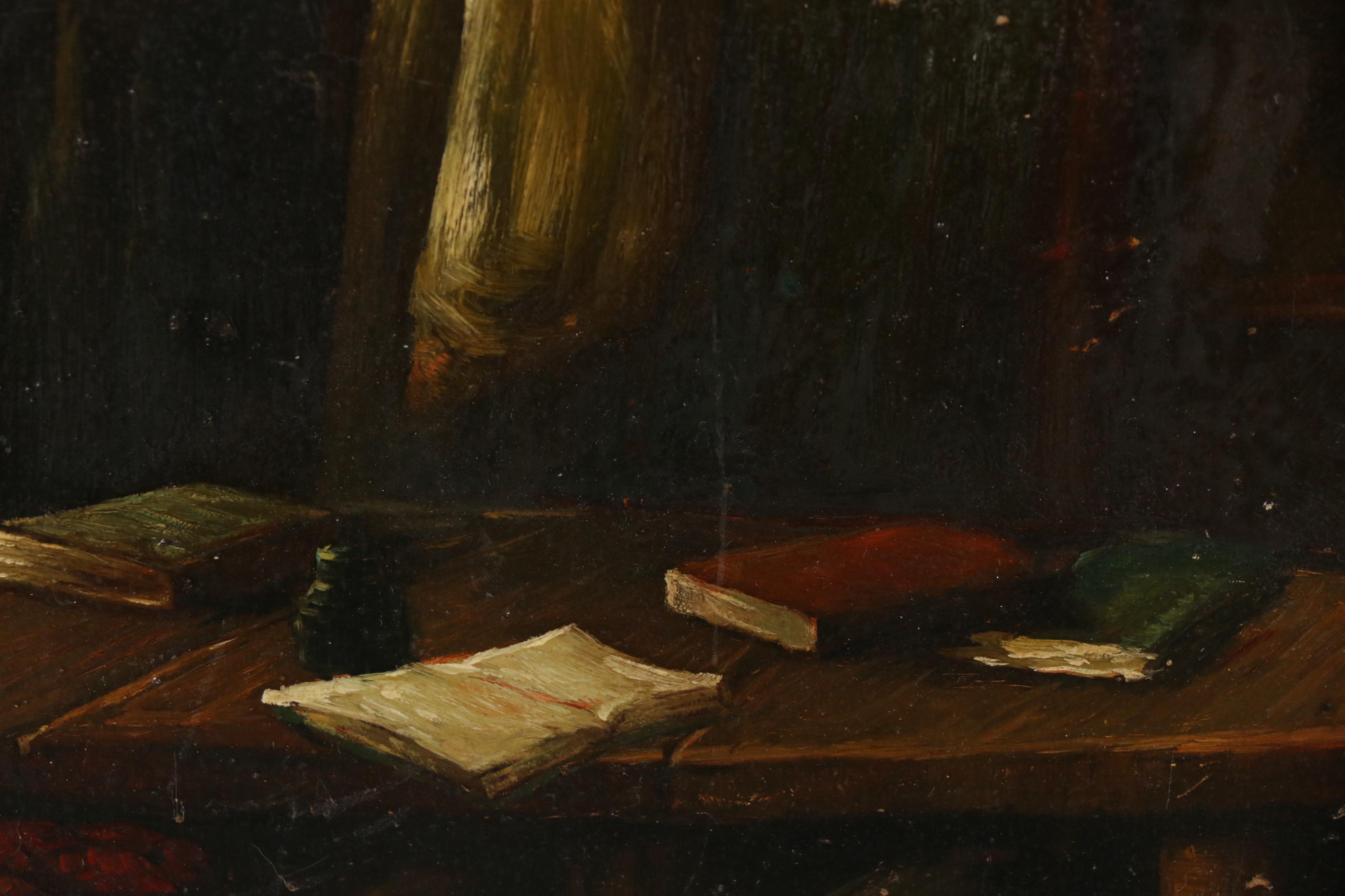 Contemporary Genre Scene Oil Painting