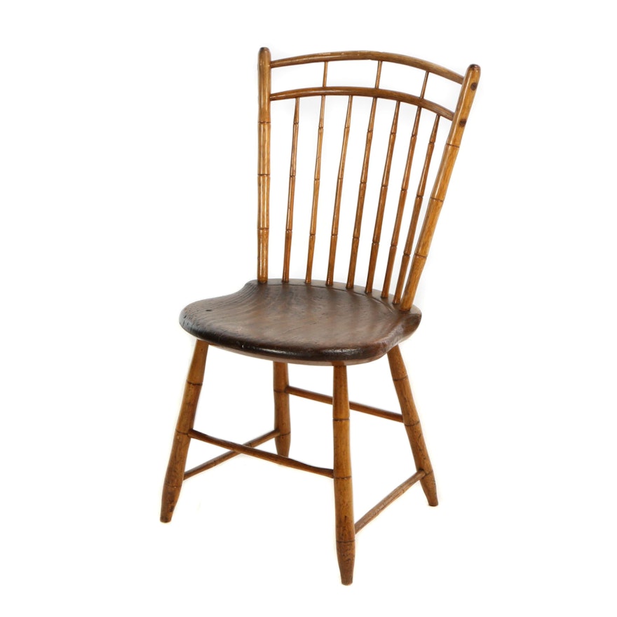 American Birdcage Windsor Side Chair, 19th Century