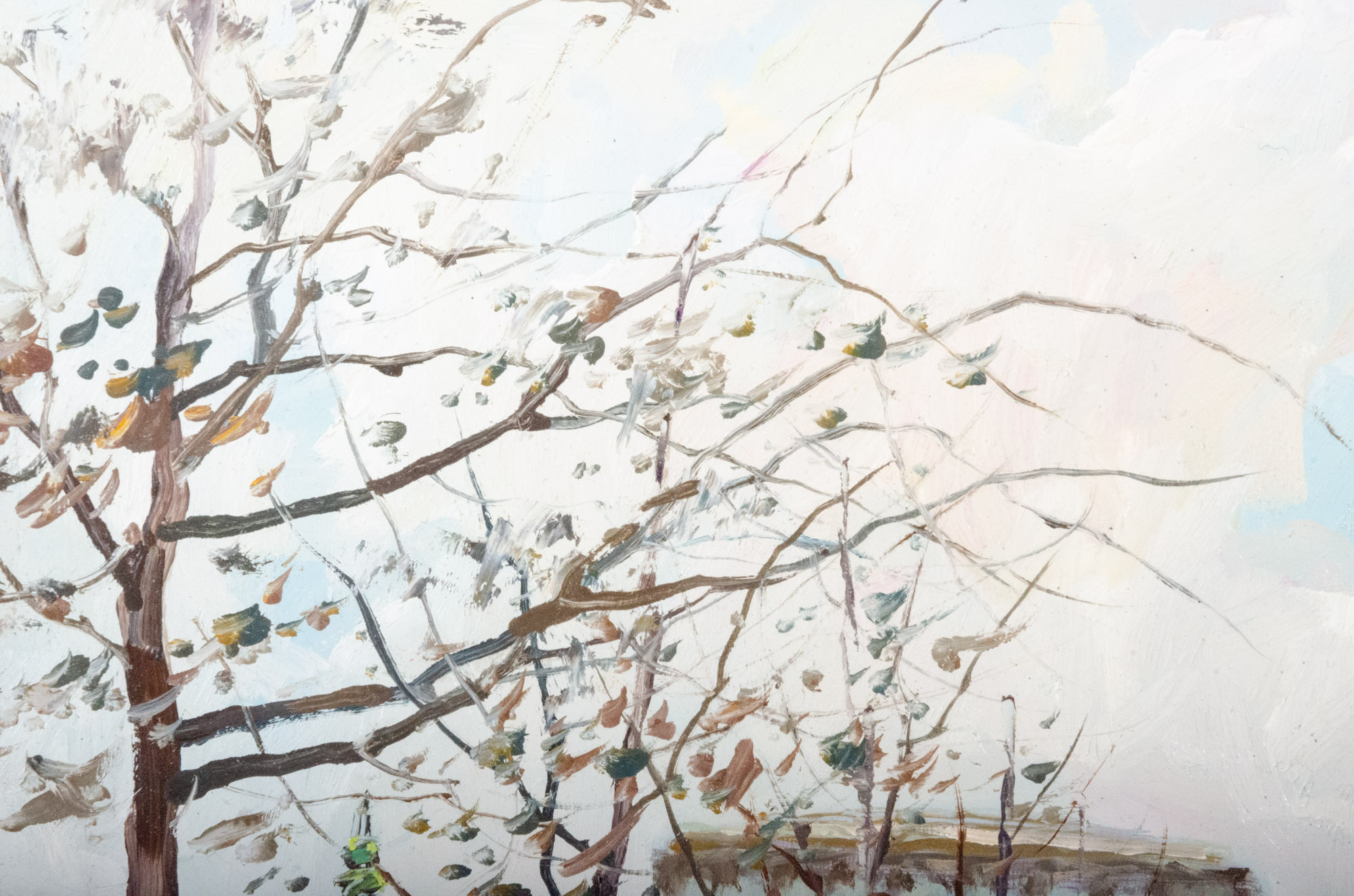 Jose Luis Leiva Sanchez Oil Painting "Les Champs Elysees"