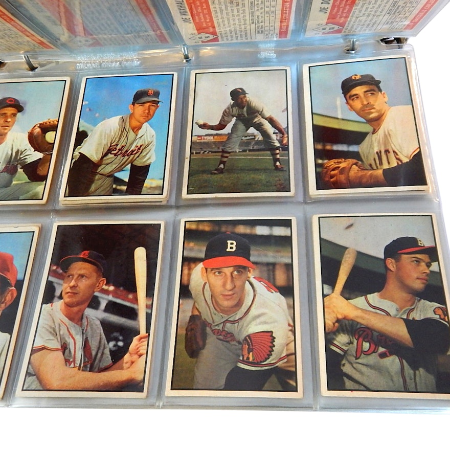 1953 Bowman Baseball Colorized Cards Set, Near Complete