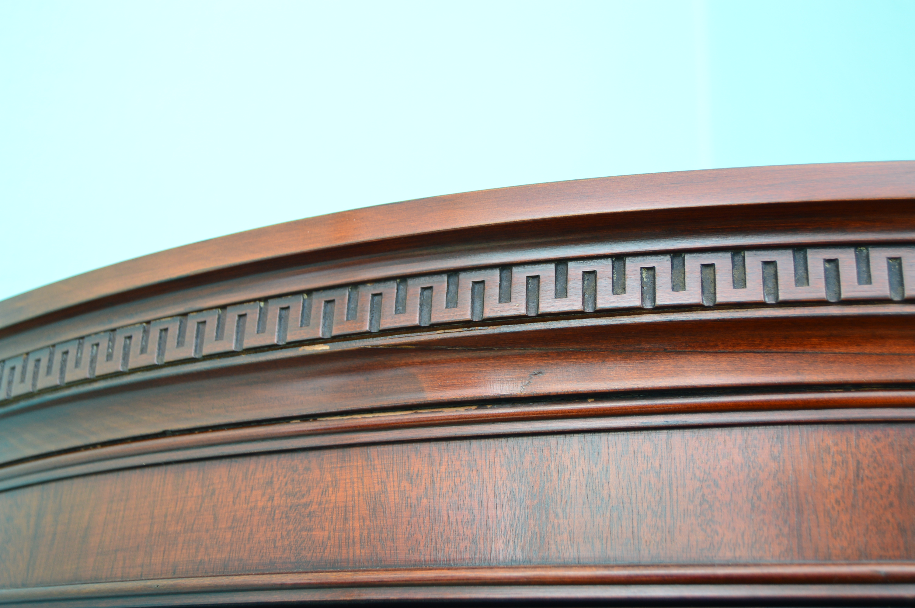 Duncan Phyfe Style Mahogany China Cabinet