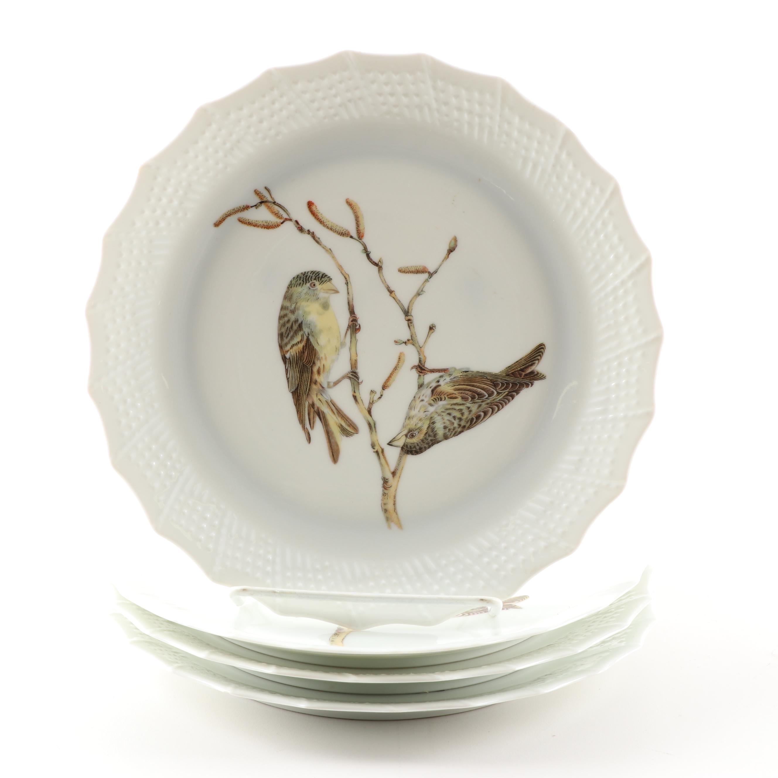 Limoges Bird Plates EBTH