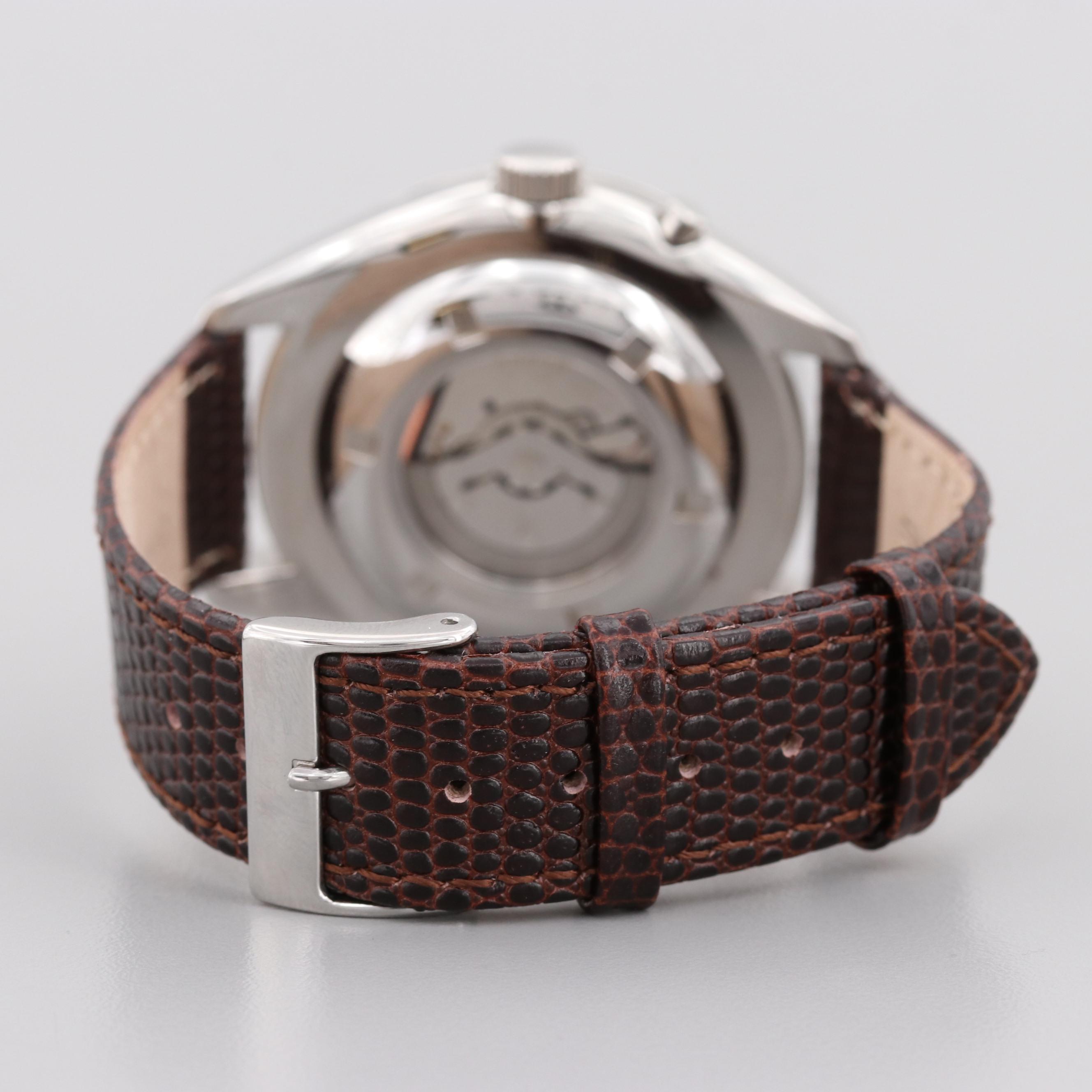 Seiko Kinetic Day-Date Watch With Power Indicator