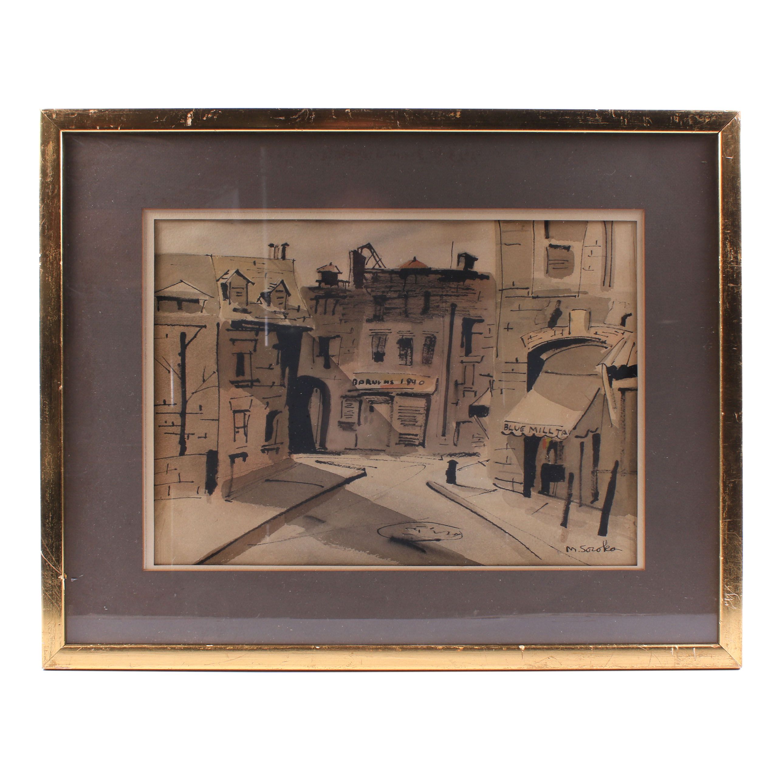 Margery Soroka Mixed Media Painting