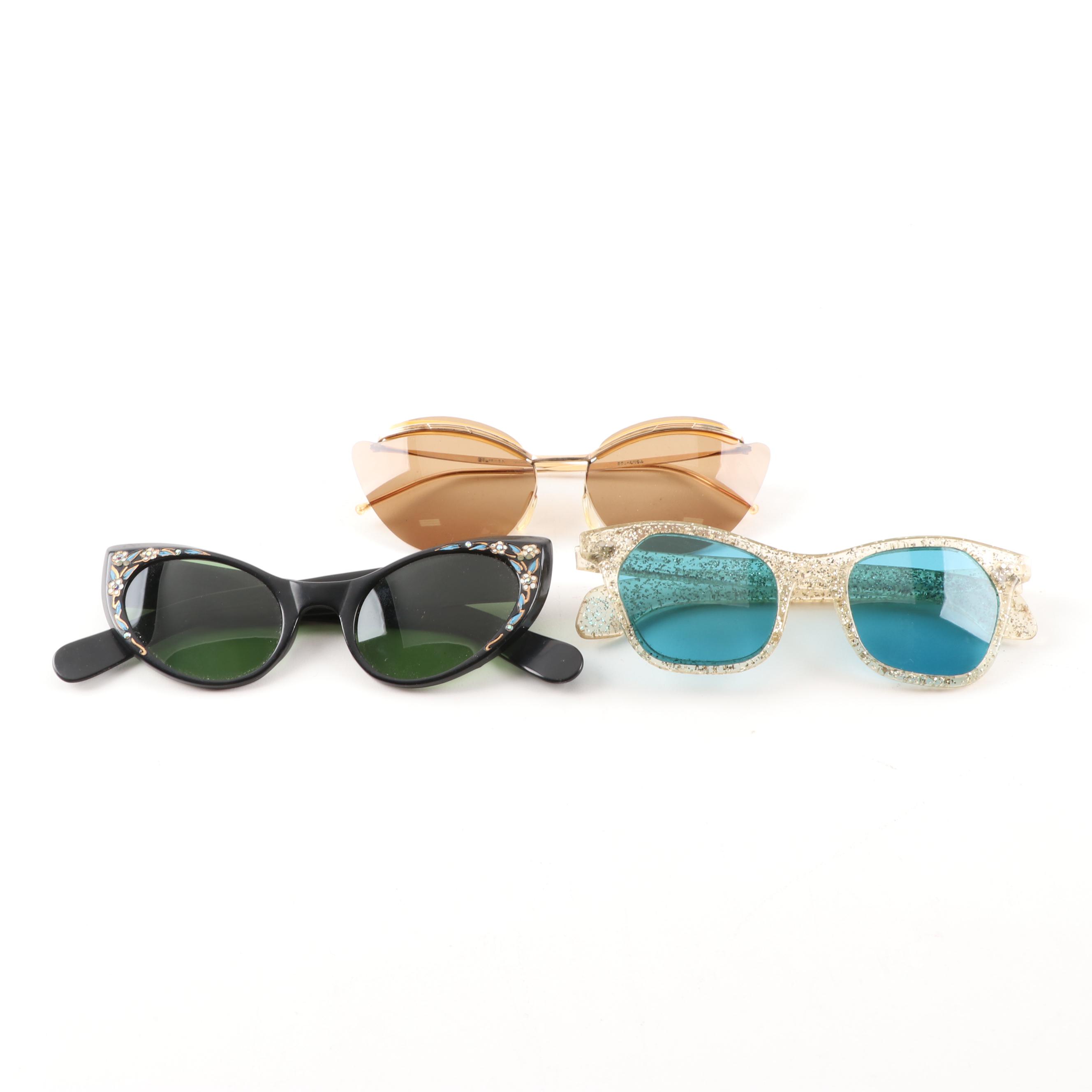 Women's Vintage Sunglasses, Mid-20th century
