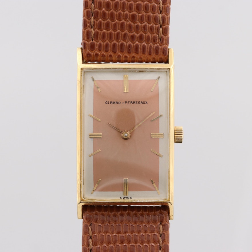 Vintage Girard - Perregaux 18K Yellow Gold Stem Wind Wristwatch