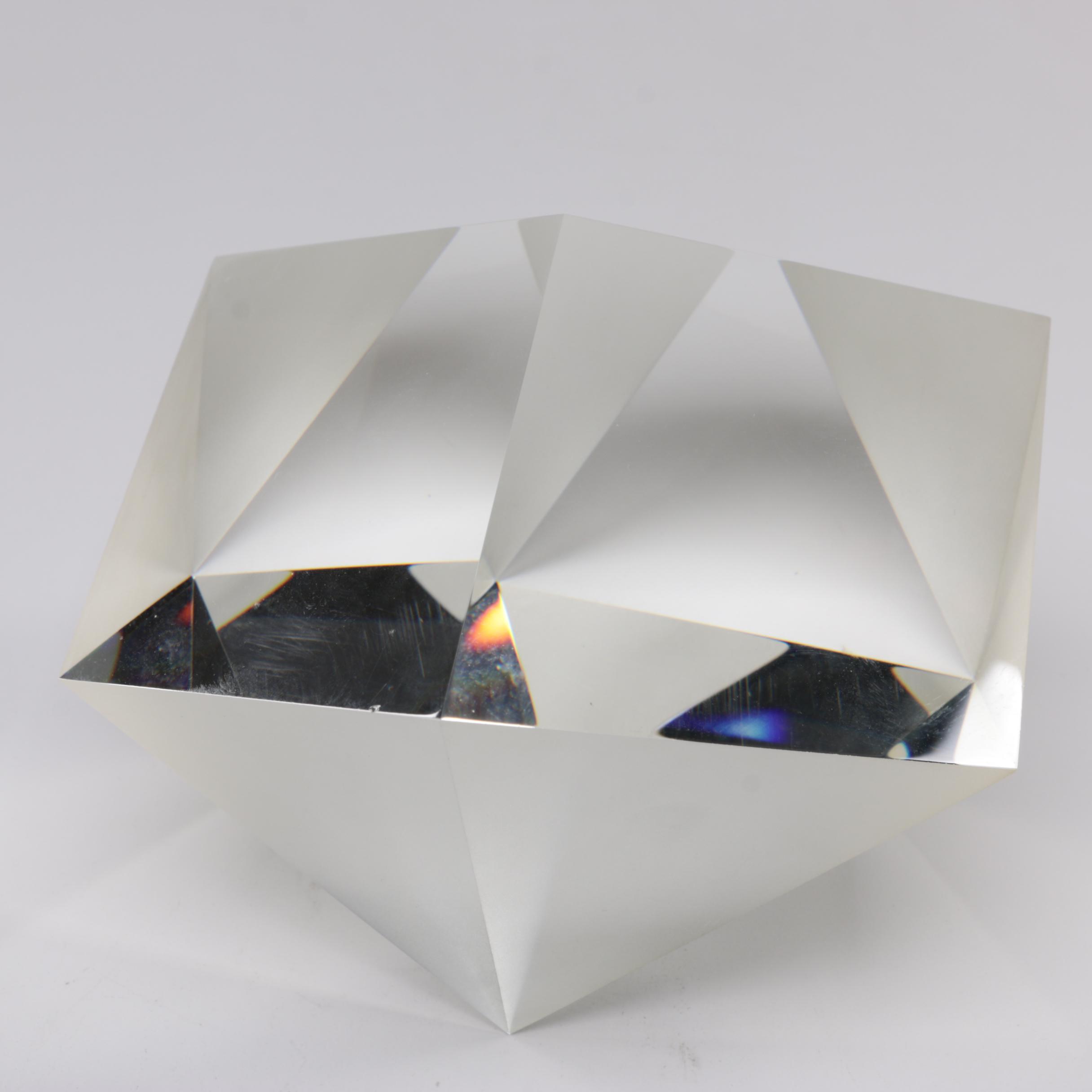 Steuben Art Glass Geometric Paperweights