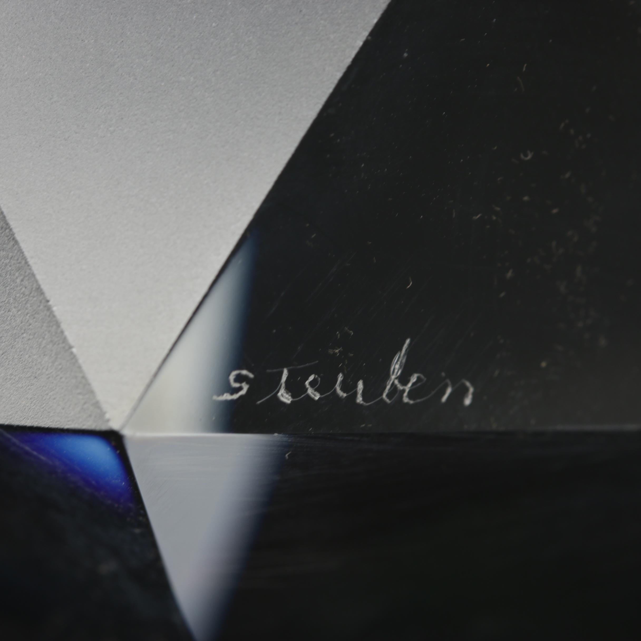 Steuben Art Glass Geometric Paperweights