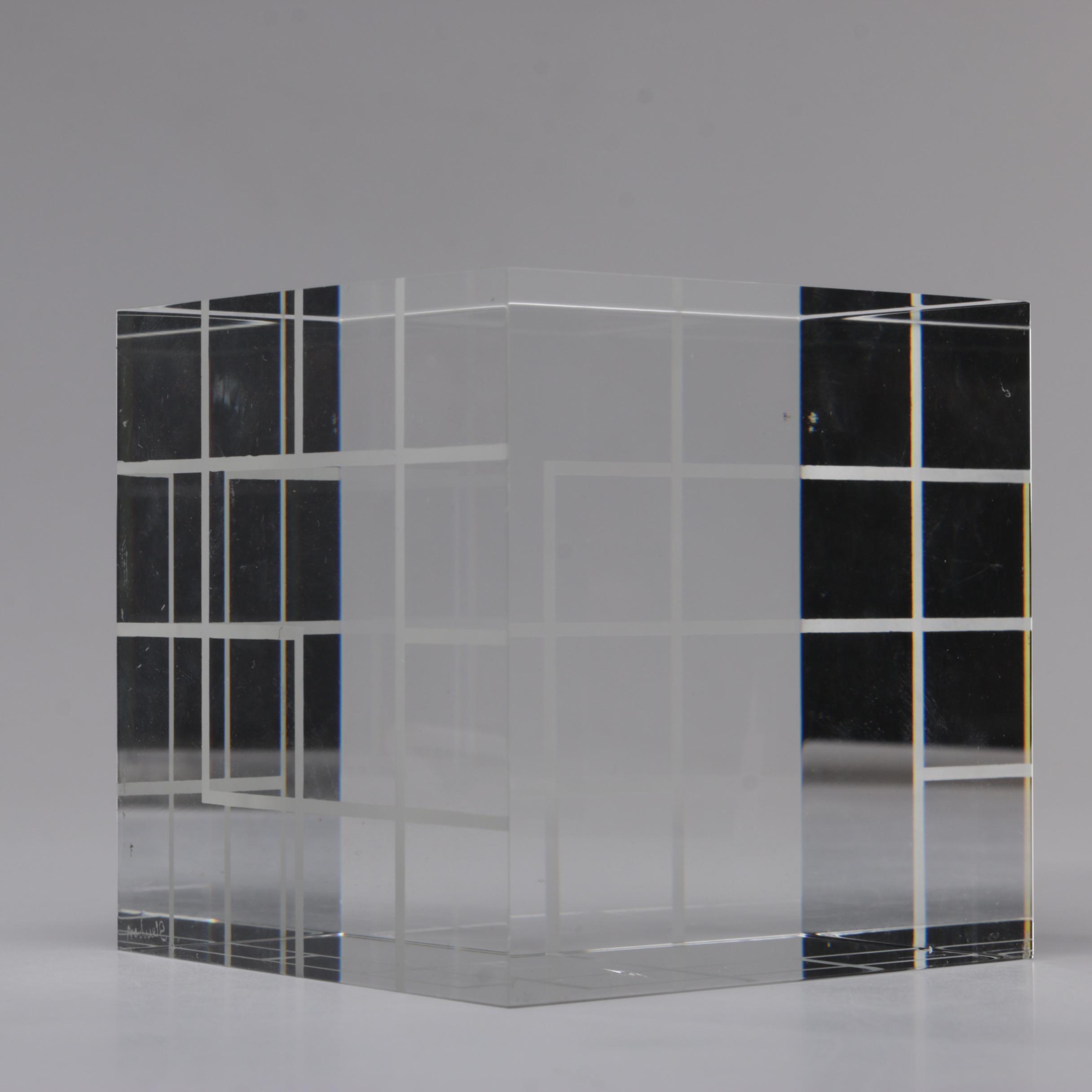 Steuben Art Glass Geometric Paperweights