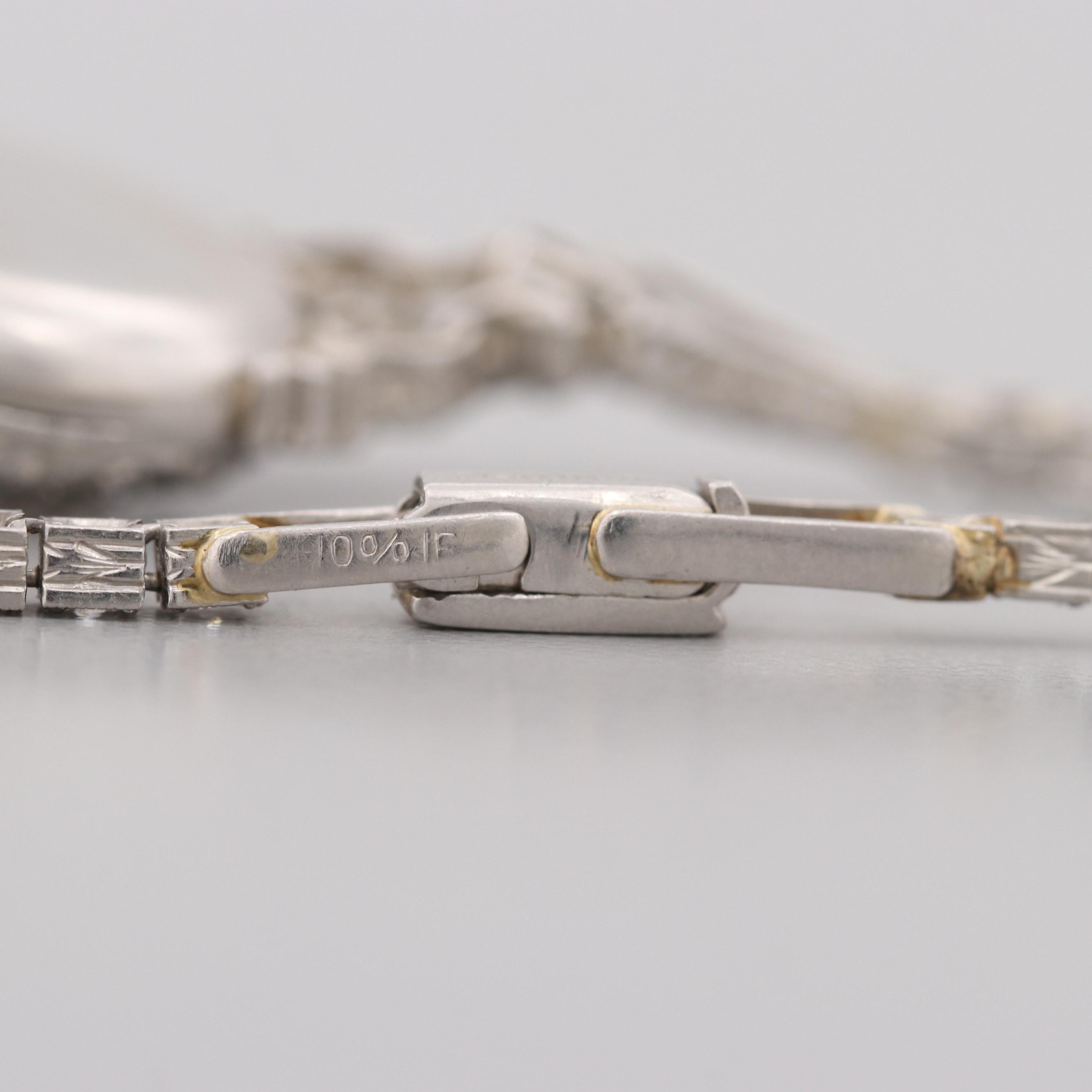 Vintage Bailey Banks & Biddle Co. Platinum 2.06 CTW Diamond Watch