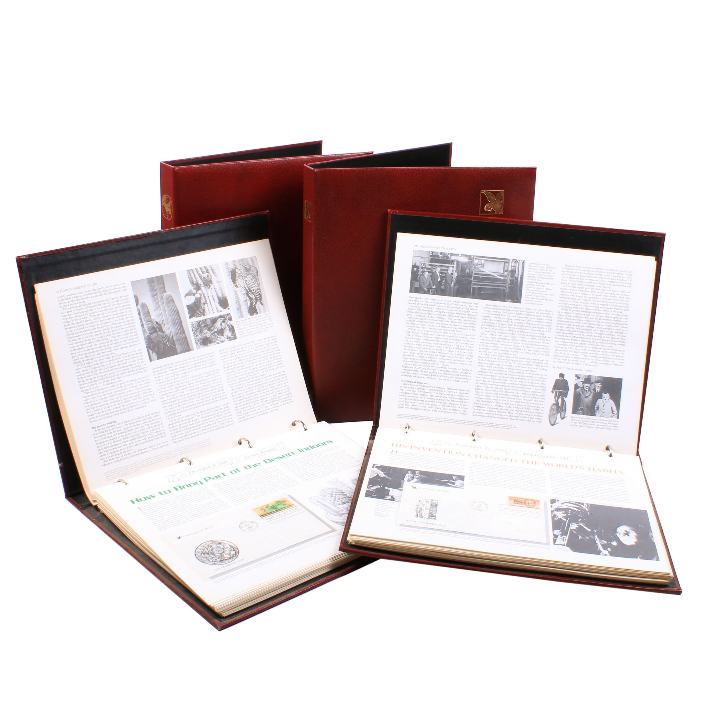 United States Postage First Day Covers in Reader's Digest Binders