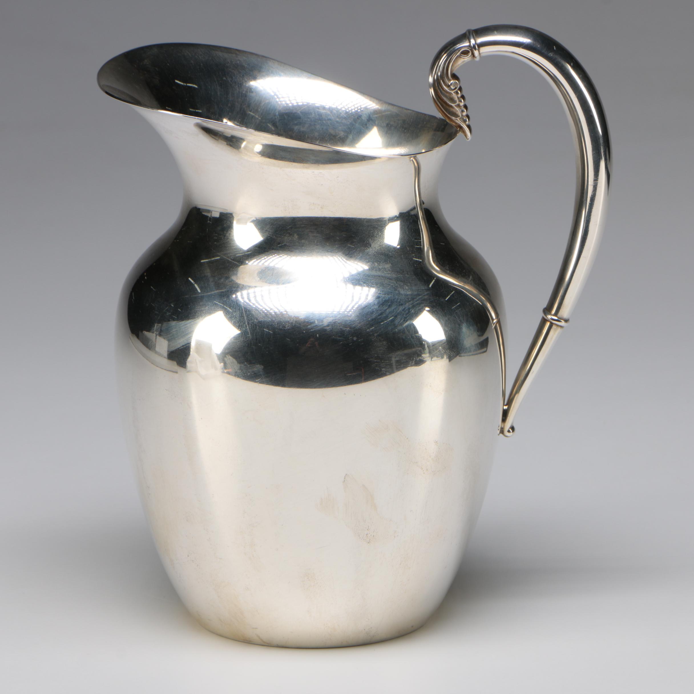 Rogers Sterling Silver Four Pint Pitcher, Circa 1865-1867