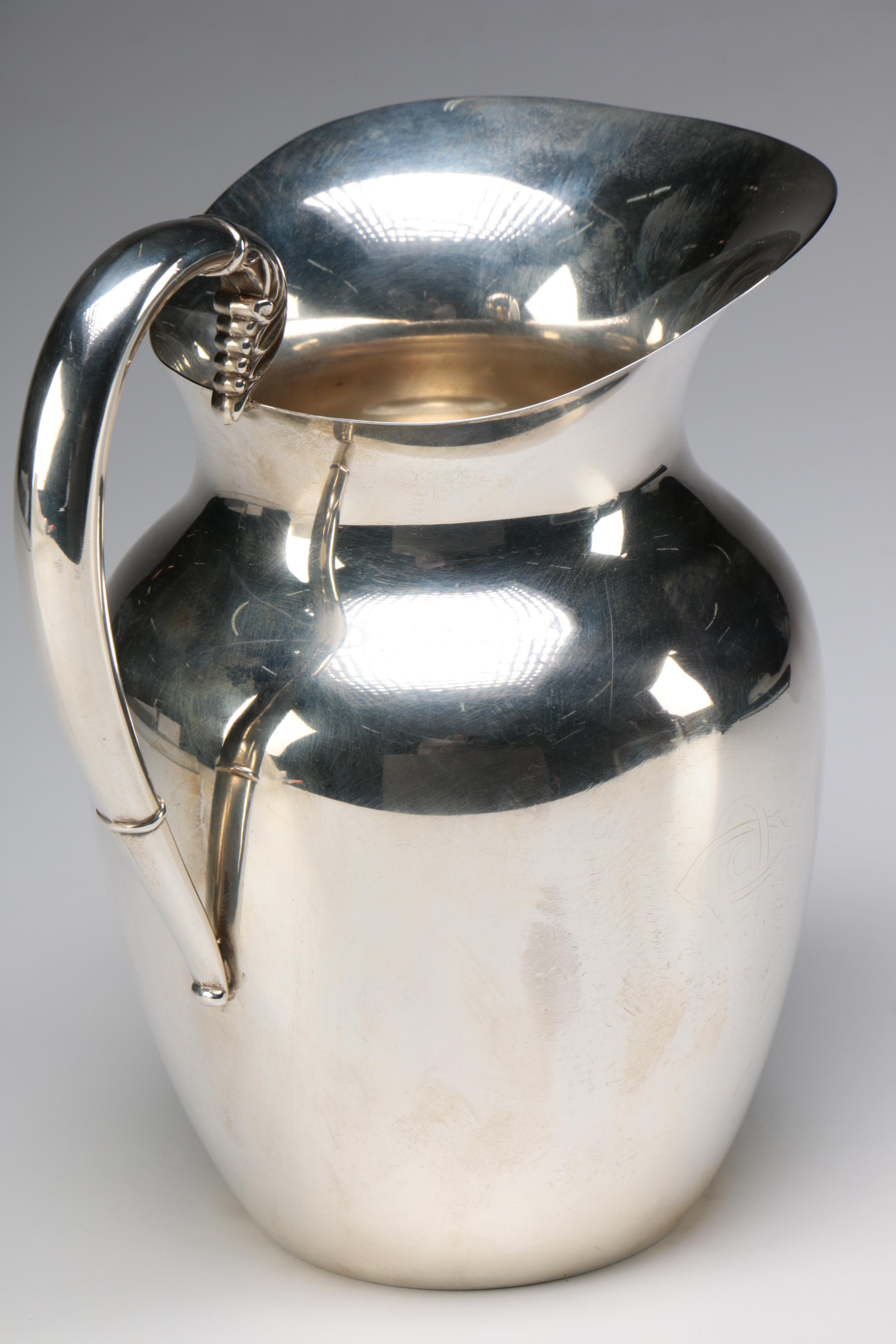 Rogers Sterling Silver Four Pint Pitcher, Circa 1865-1867