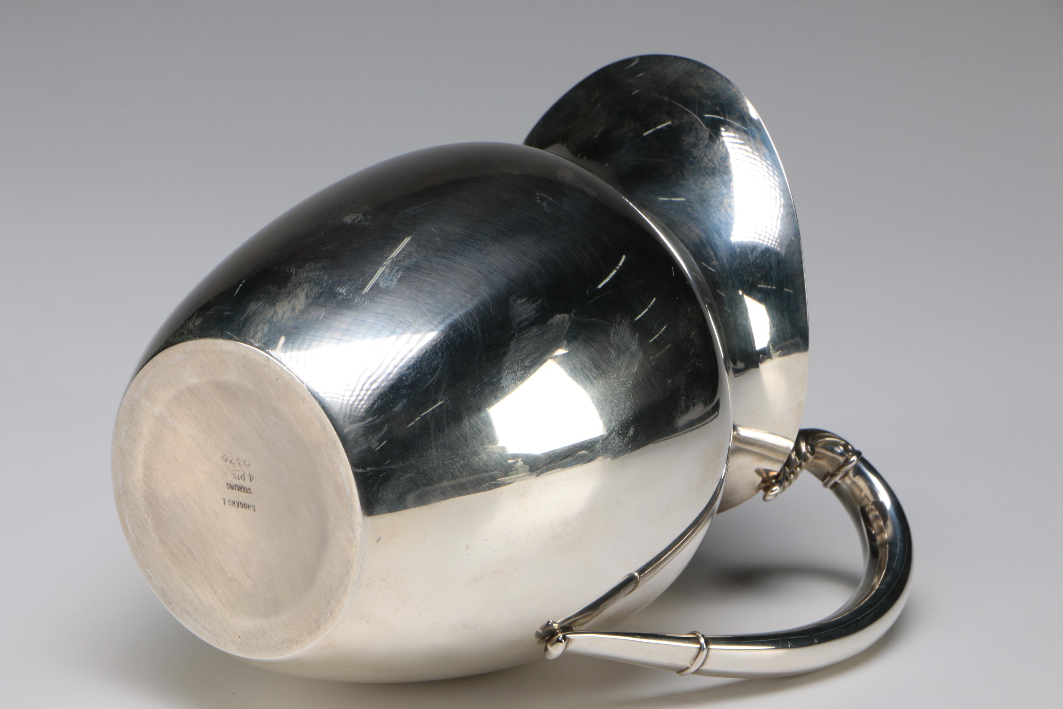 Rogers Sterling Silver Four Pint Pitcher, Circa 1865-1867