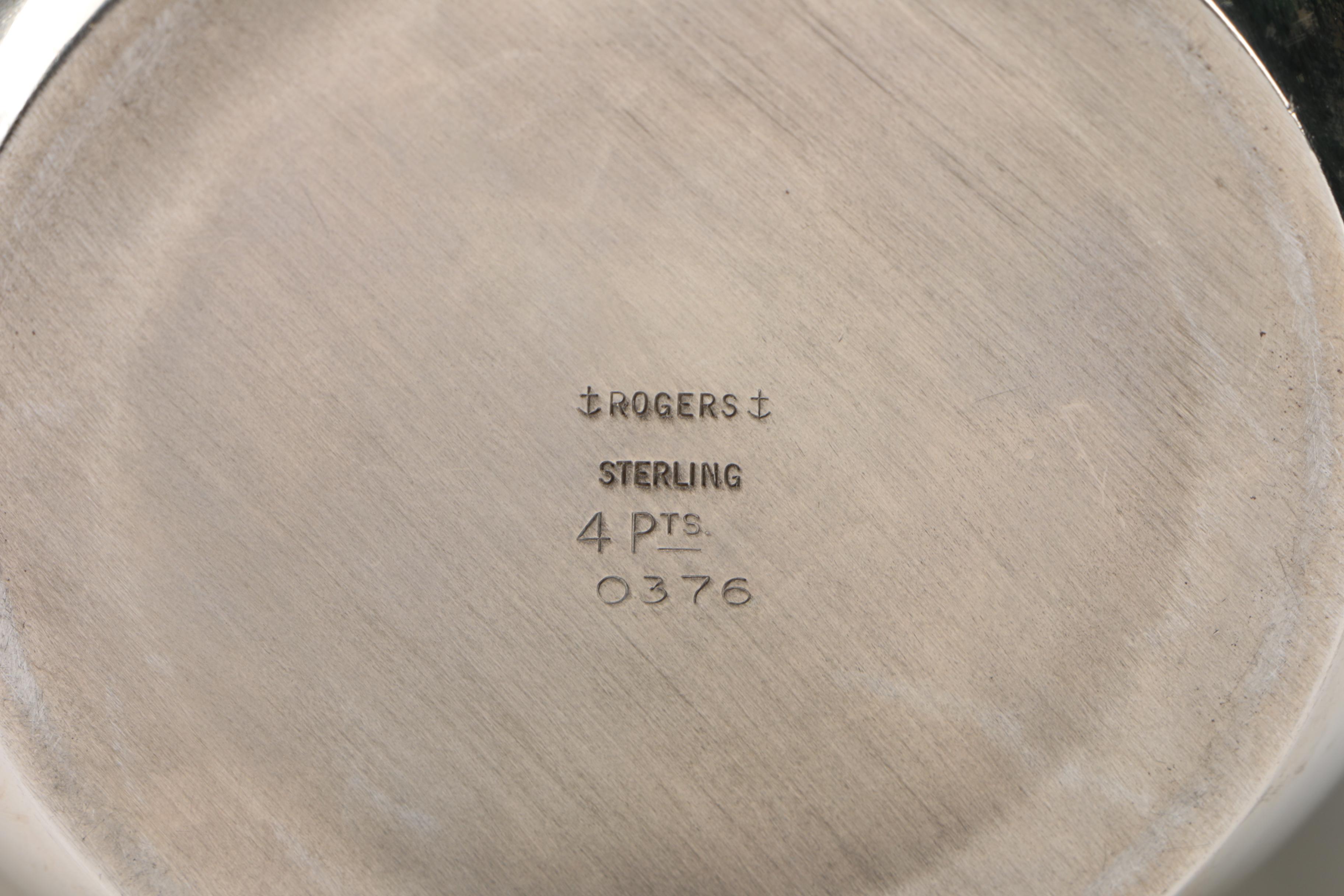 Rogers Sterling Silver Four Pint Pitcher, Circa 1865-1867