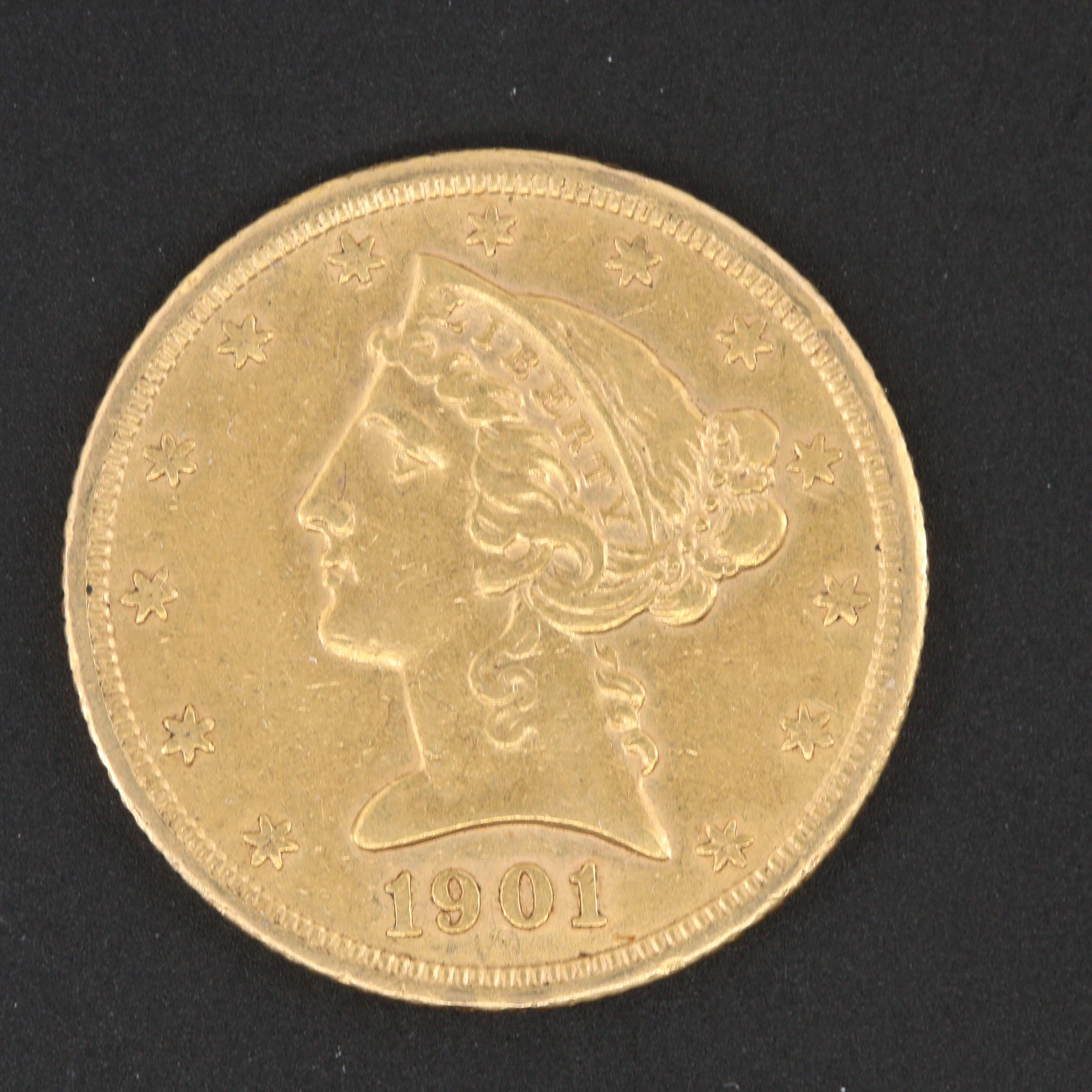 1901-S Liberty Head $5 Gold Coin