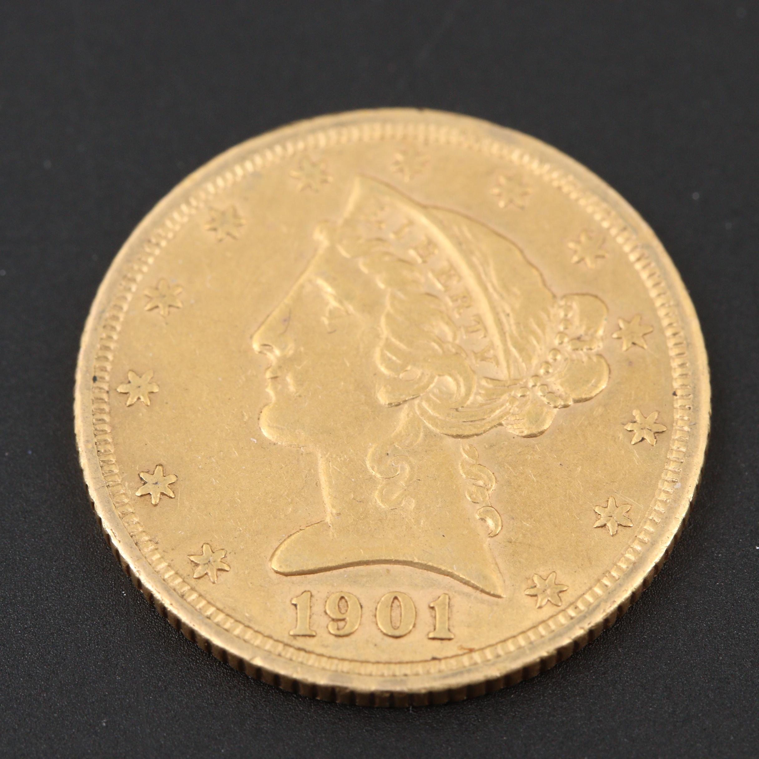 1901-S Liberty Head $5 Gold Coin