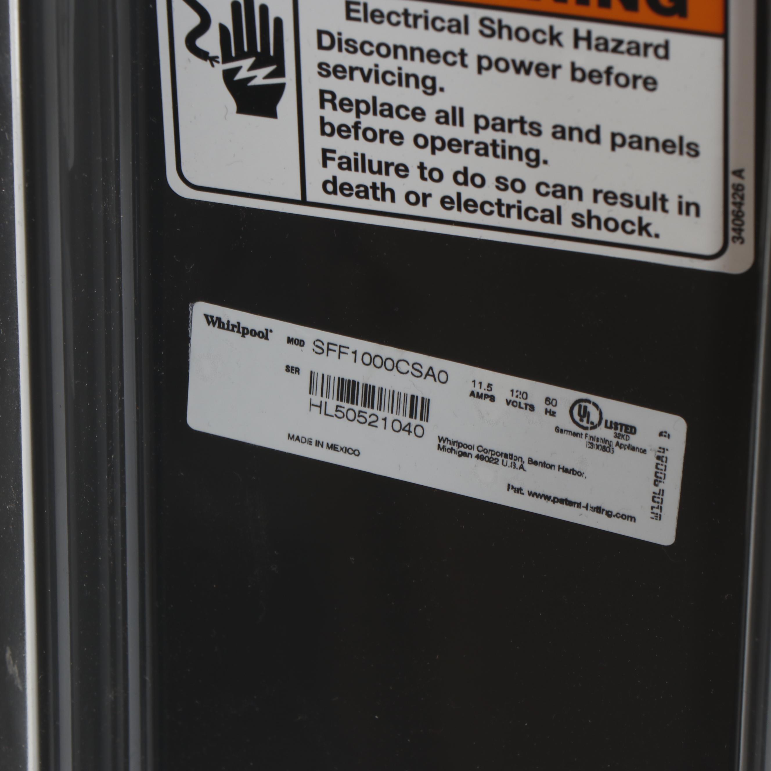 Whirlpool Swash Dry Cleaning Alternative Washing Machine