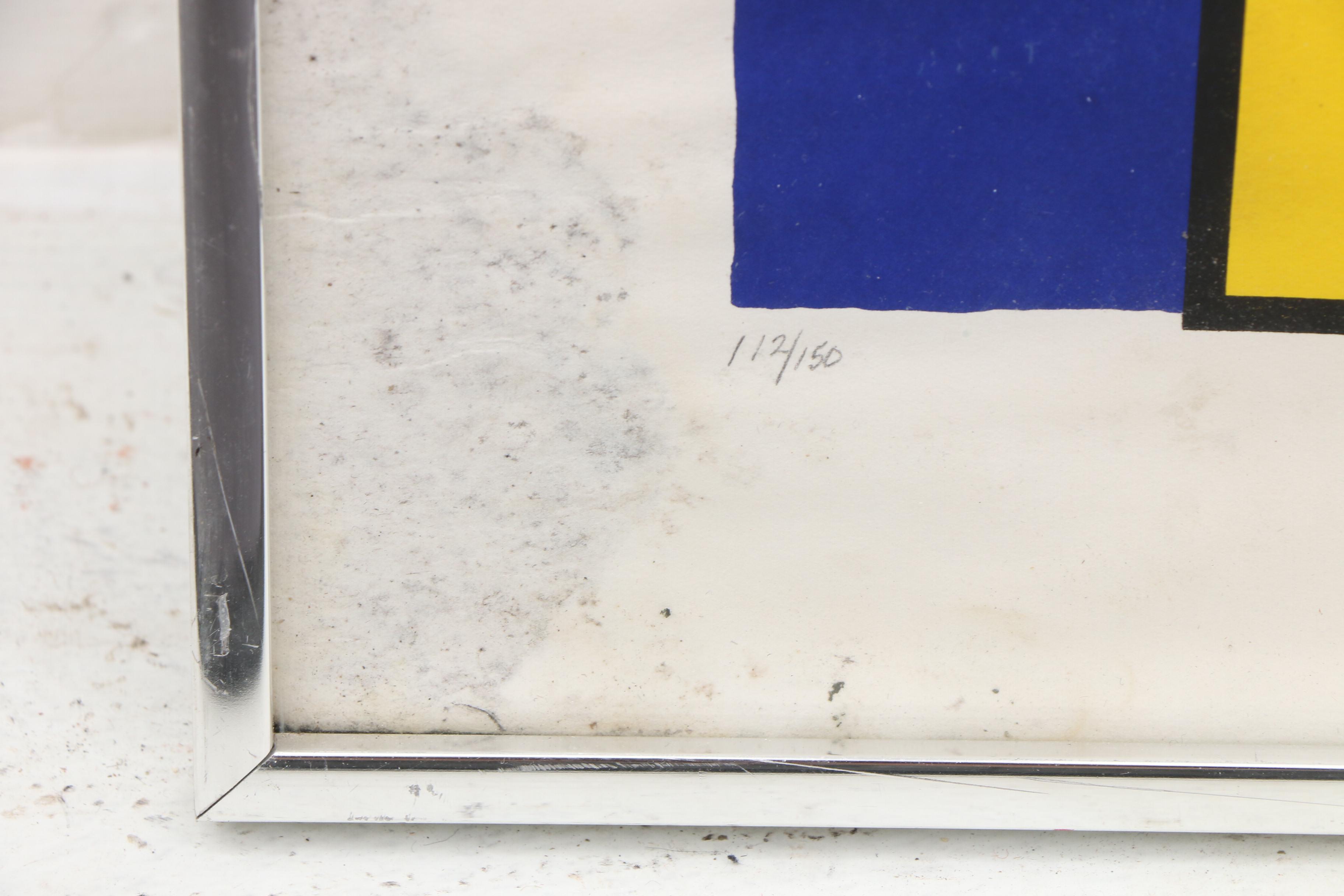 Margaret Wenstrup Abstract Modern Serigraph