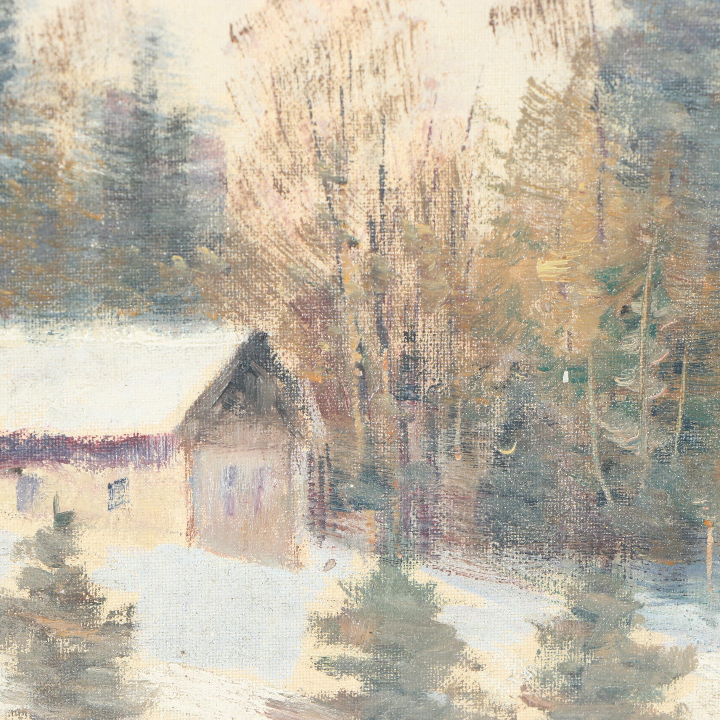 Hubert Bauer Oil Painting "Bohemian Landscape"