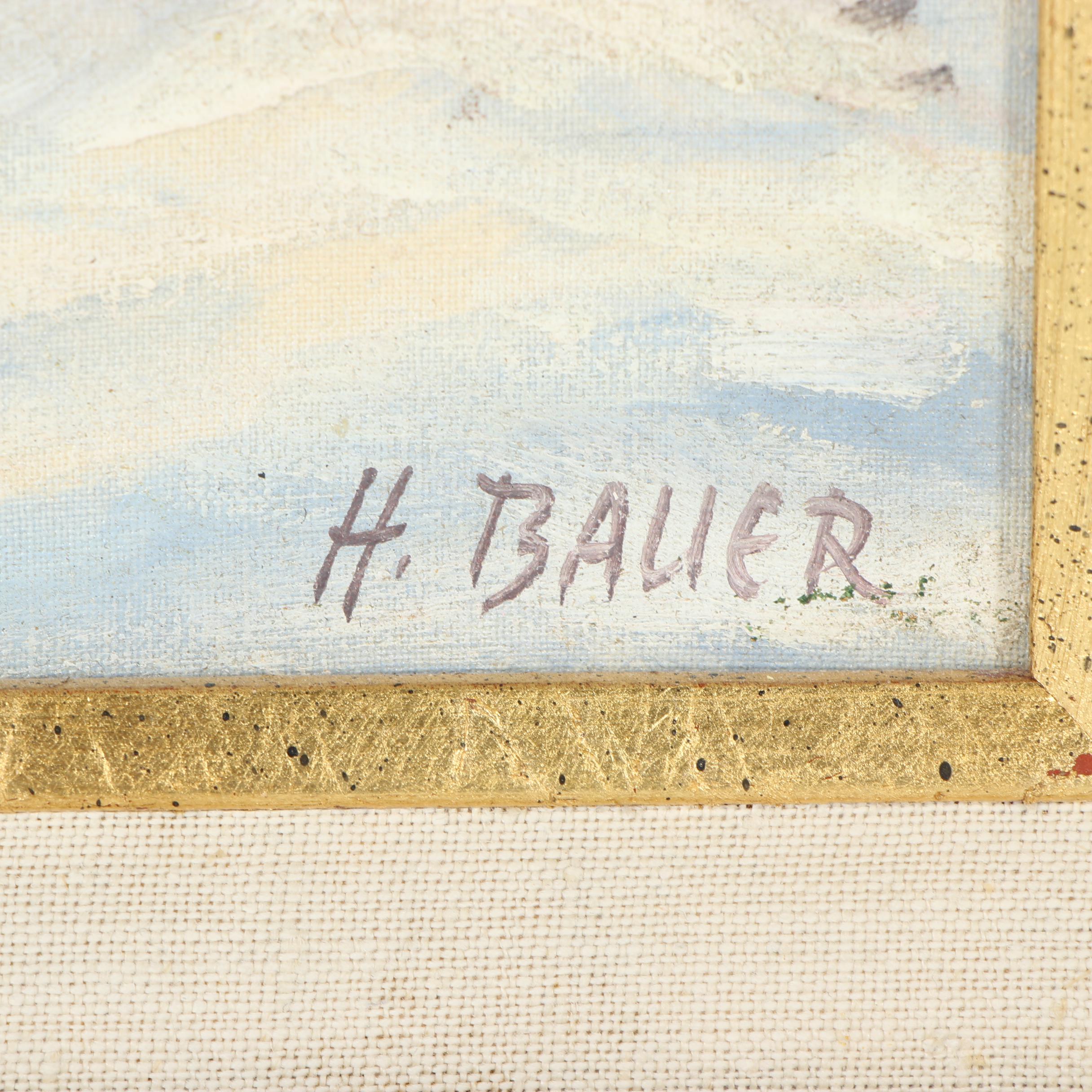 Hubert Bauer Oil Painting "Bohemian Landscape"