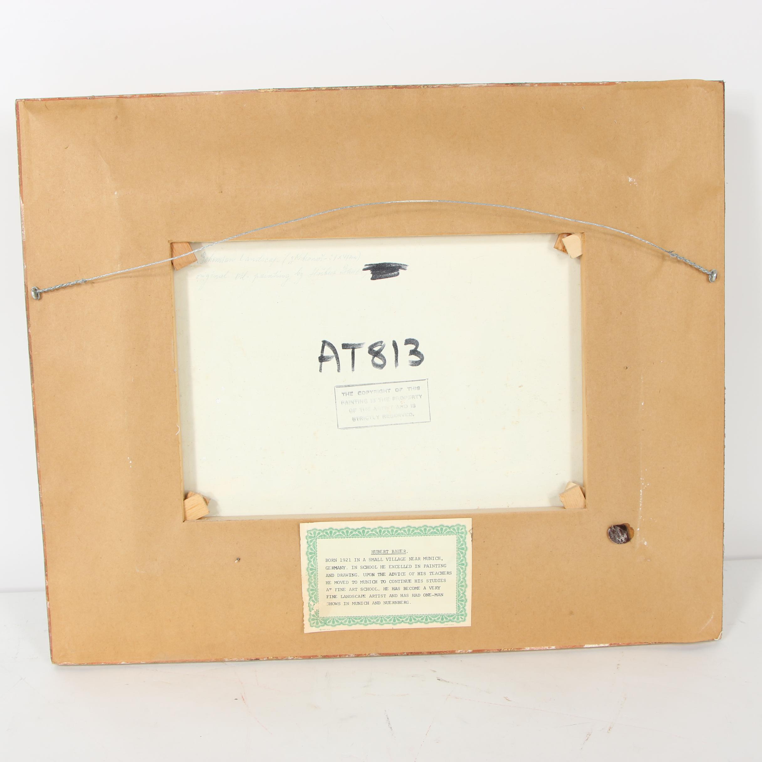 Hubert Bauer Oil Painting "Bohemian Landscape"