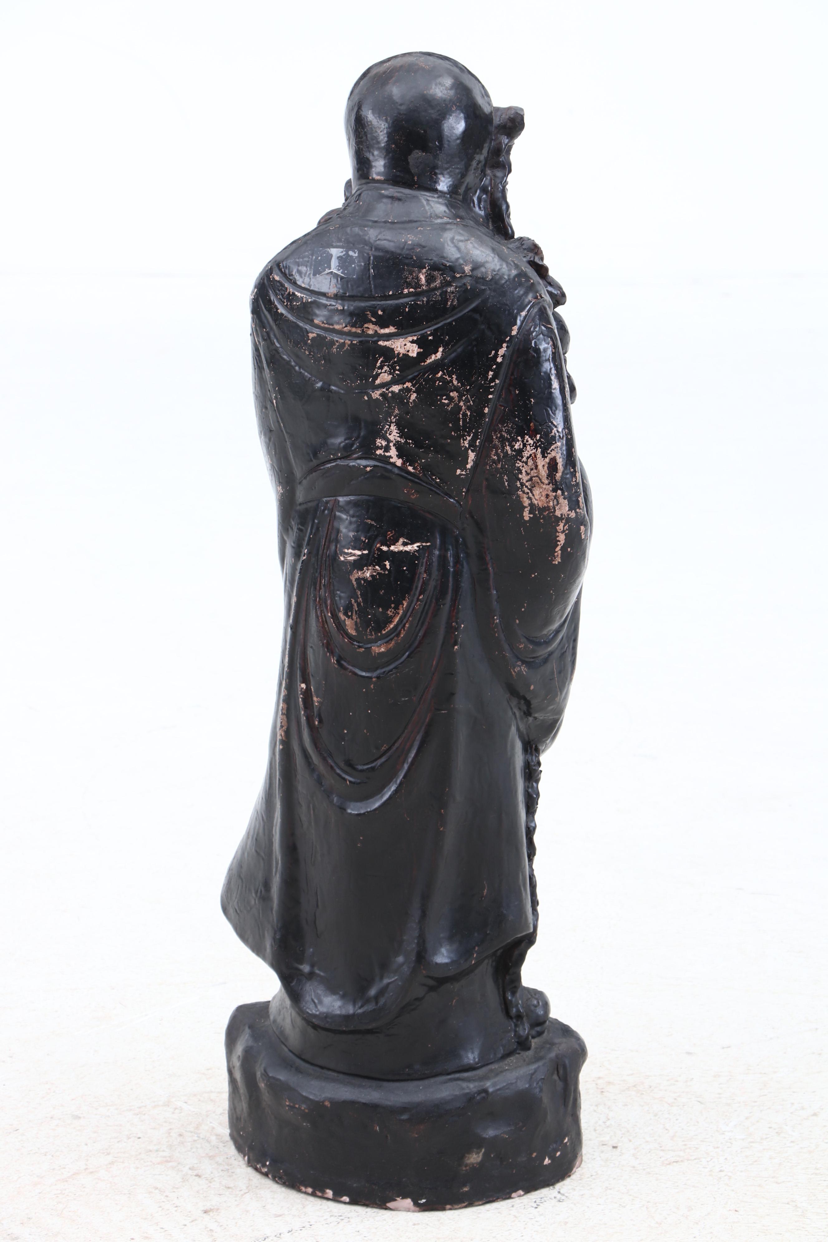 Chinese Cast Metal God of Longevity Figure