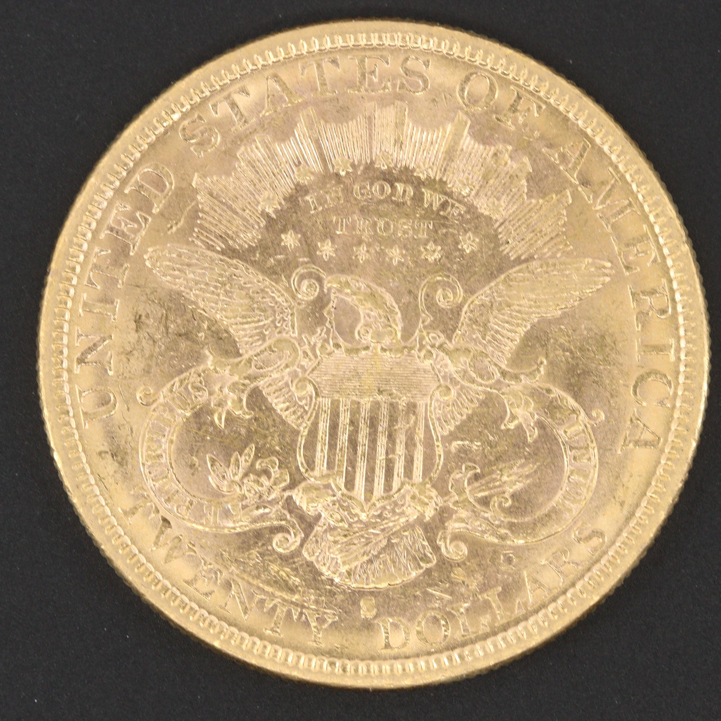 1878-S Liberty Head $20 Gold Coin