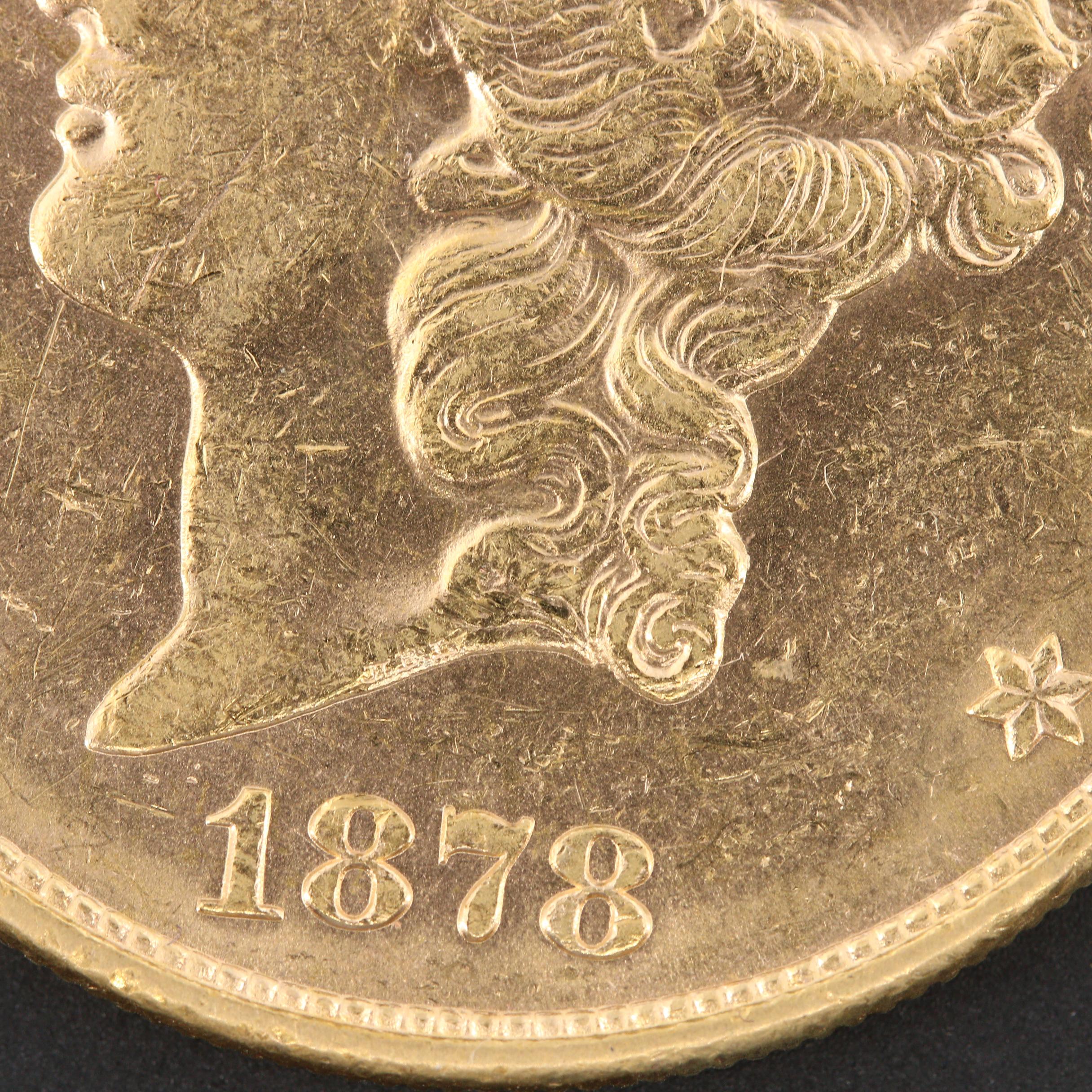 1878-S Liberty Head $20 Gold Coin