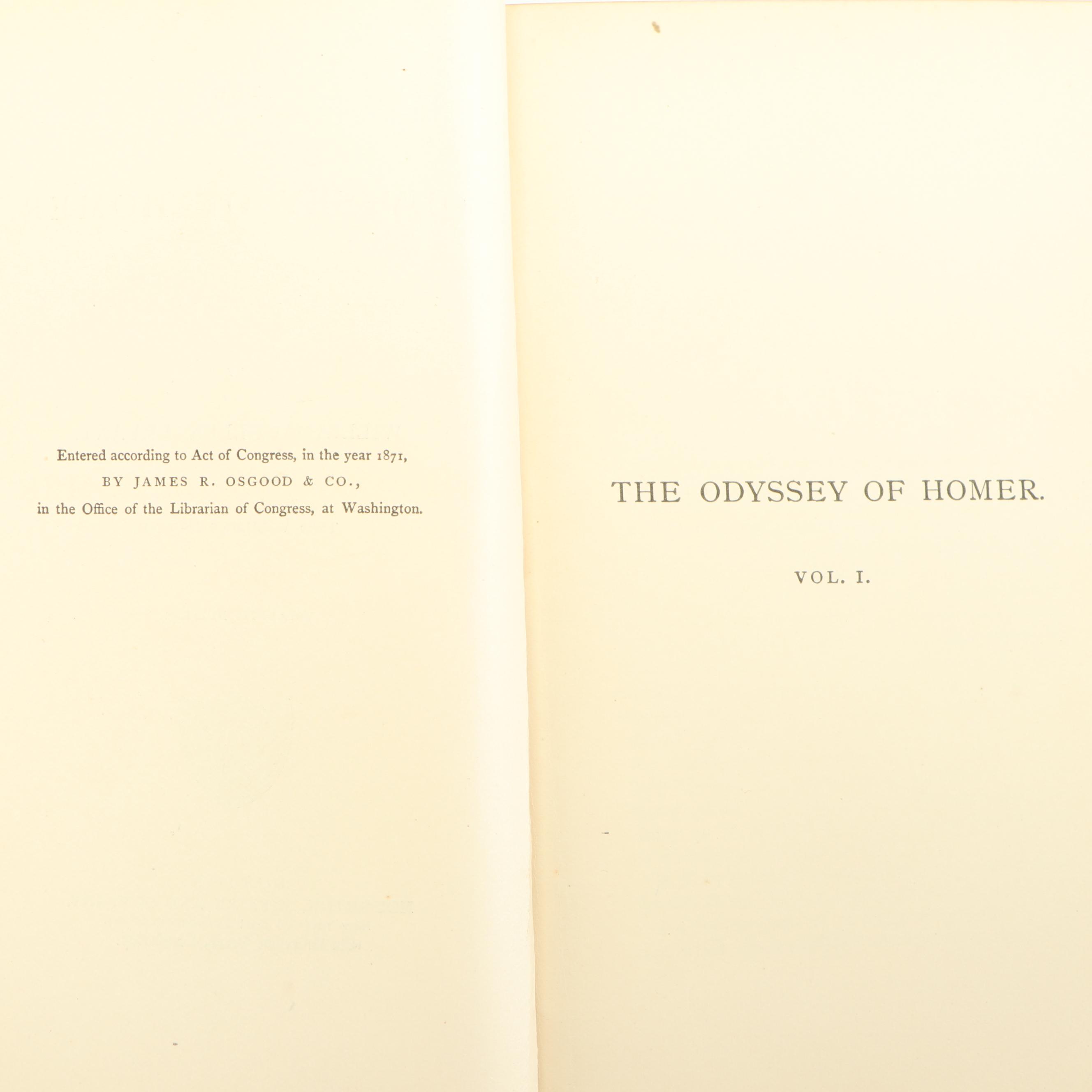 Homer's "The Odyssey" and "The Iliad", Translated by William Cullen Bryant