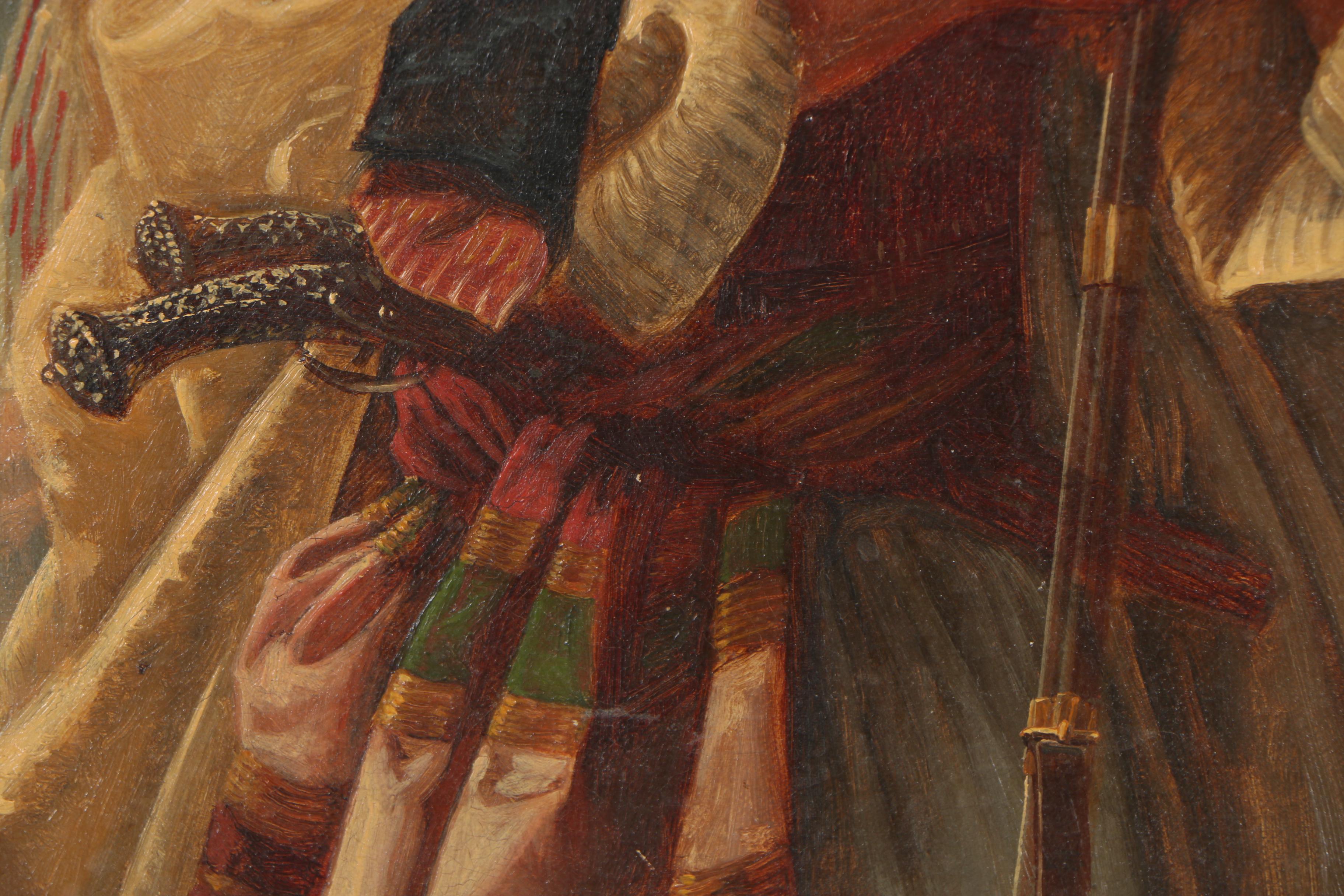 Emanuel Leutze 1867 Orientalist Oil Portrait