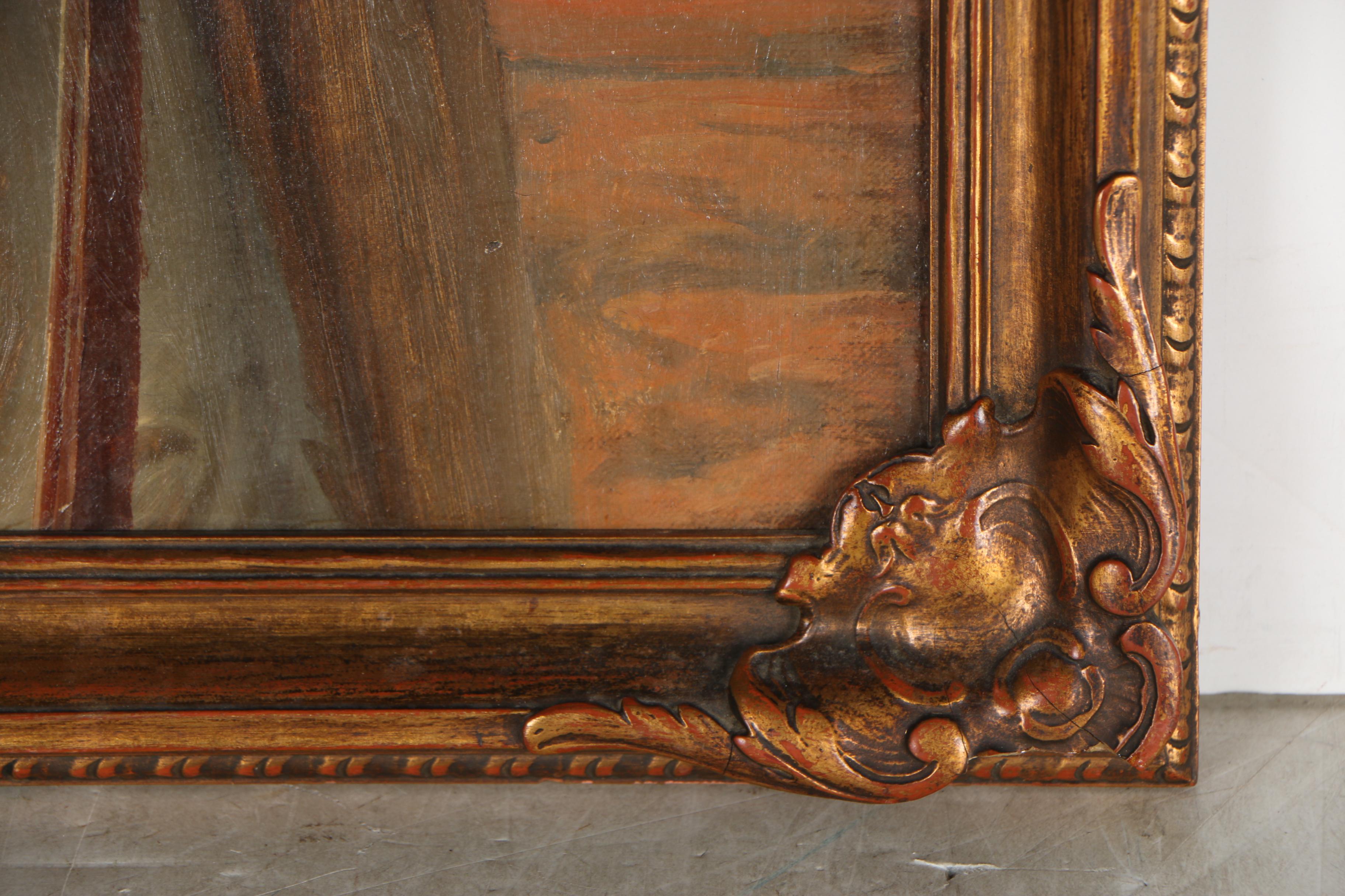 Emanuel Leutze 1867 Orientalist Oil Portrait