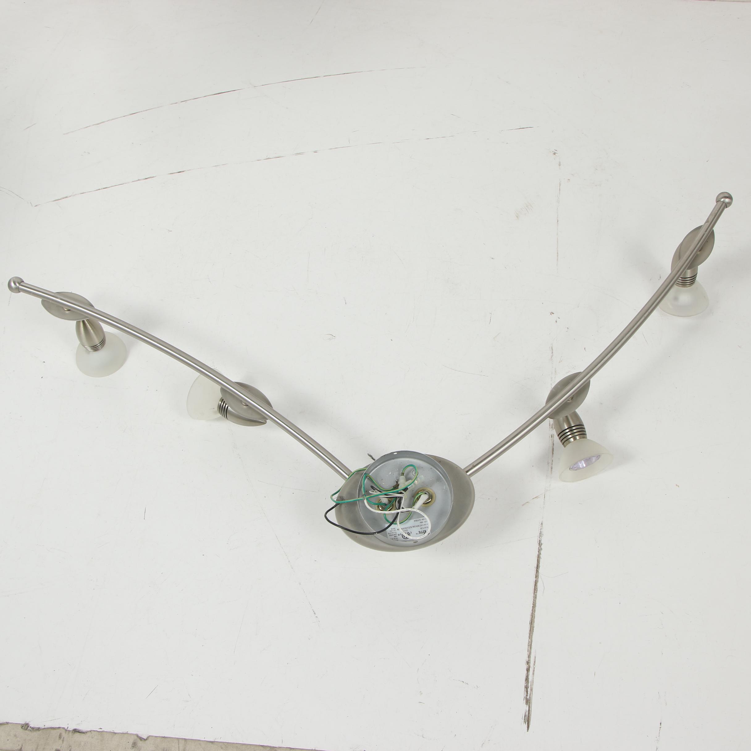 EasyLite 4 Light Spot with Oval Plate and Rotating Arm Pendant Light