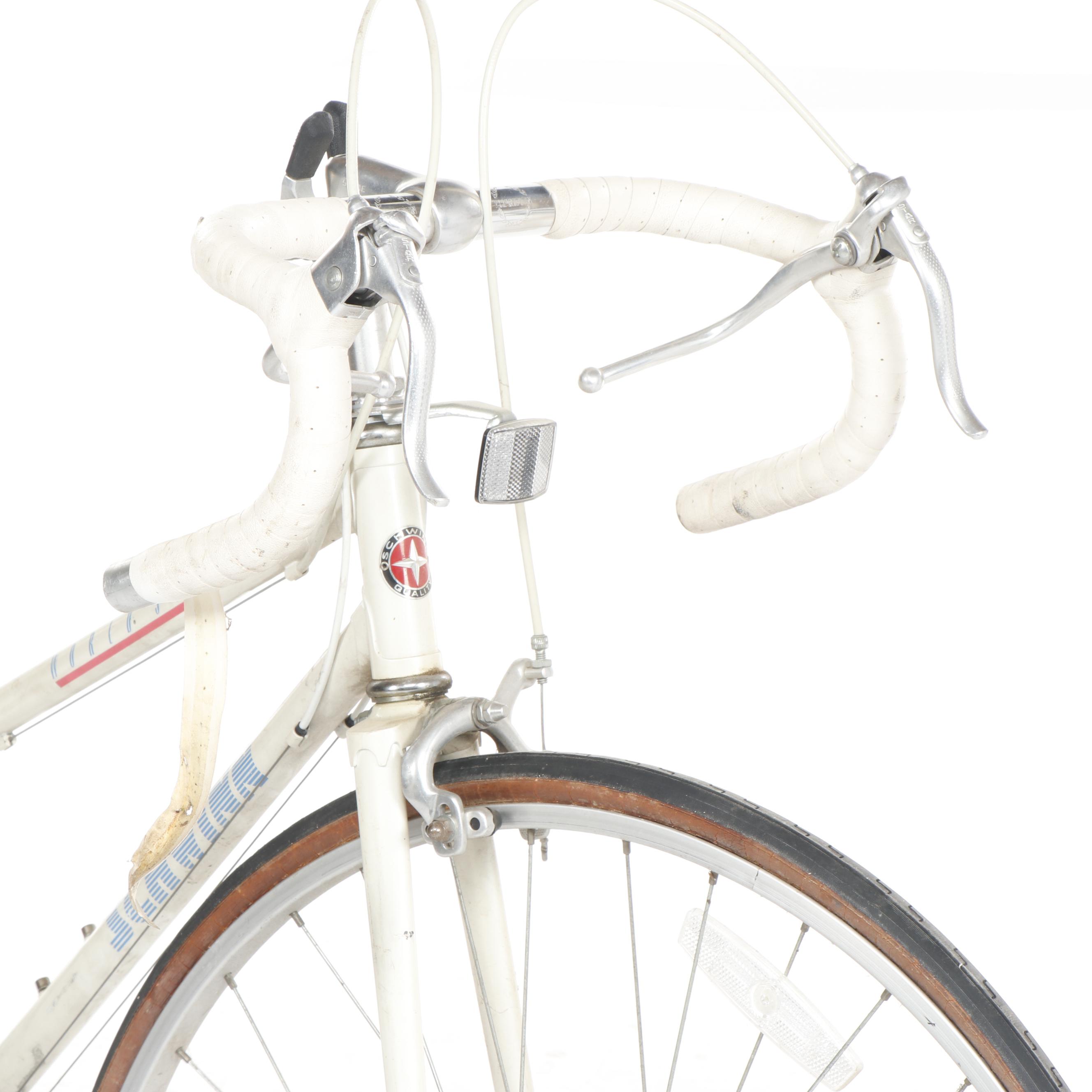 Pearlescent White Schwinn 4130 World Sport Road Bicycle, Circa 1985