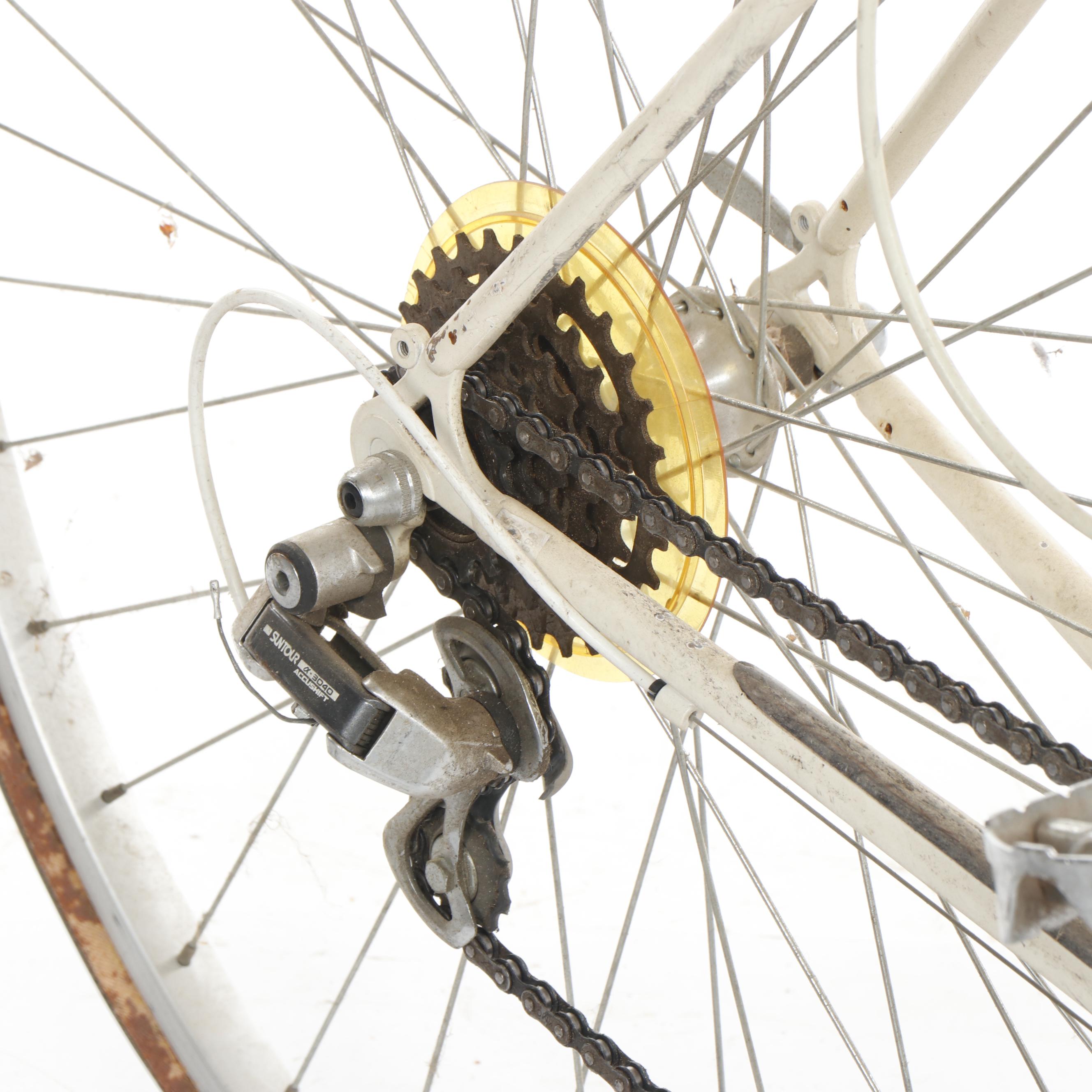 Pearlescent White Schwinn 4130 World Sport Road Bicycle, Circa 1985