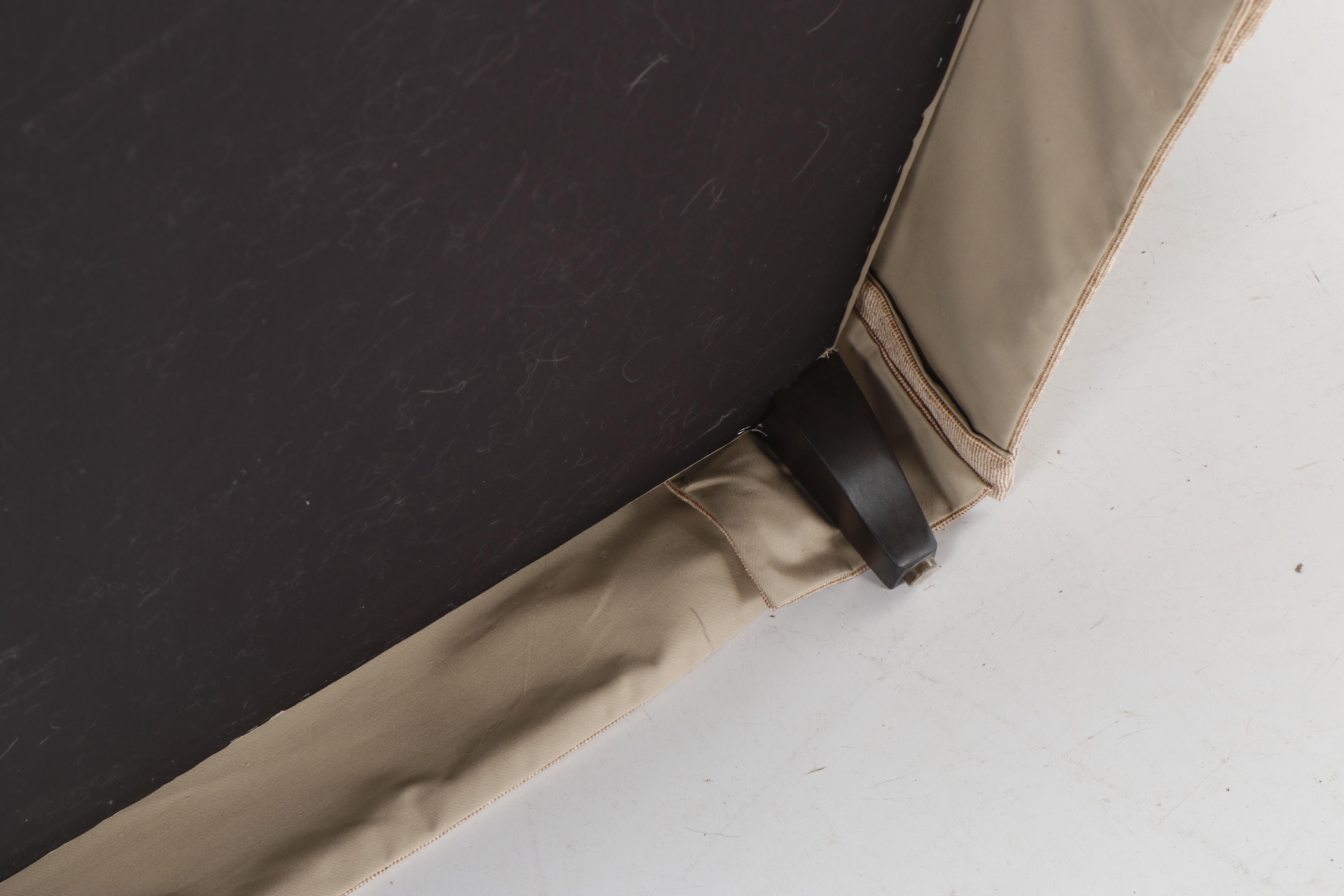 Contemporary Beige Chaise Lounge with Throw Pillow