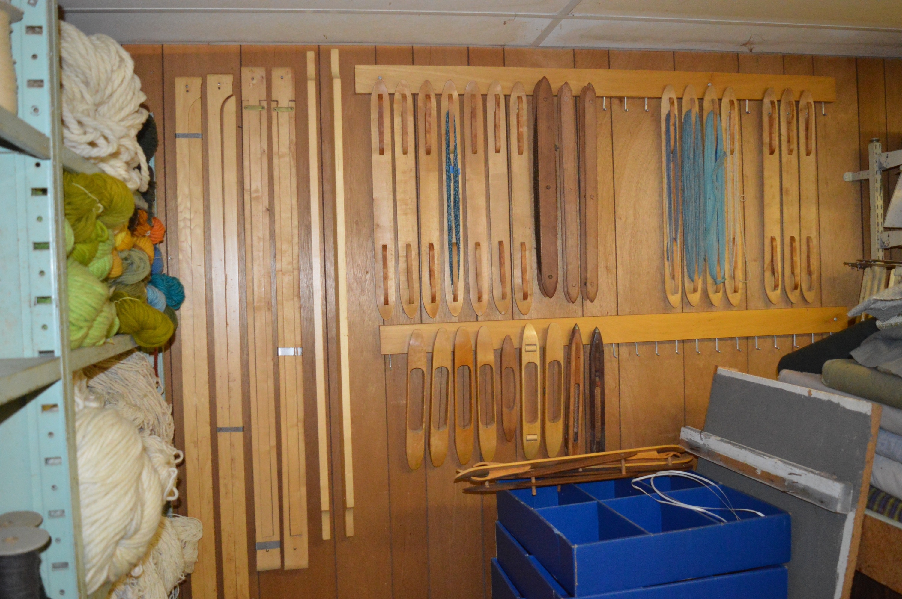 Retired Cranbrook 10 Peddle Loom with Storage Bench