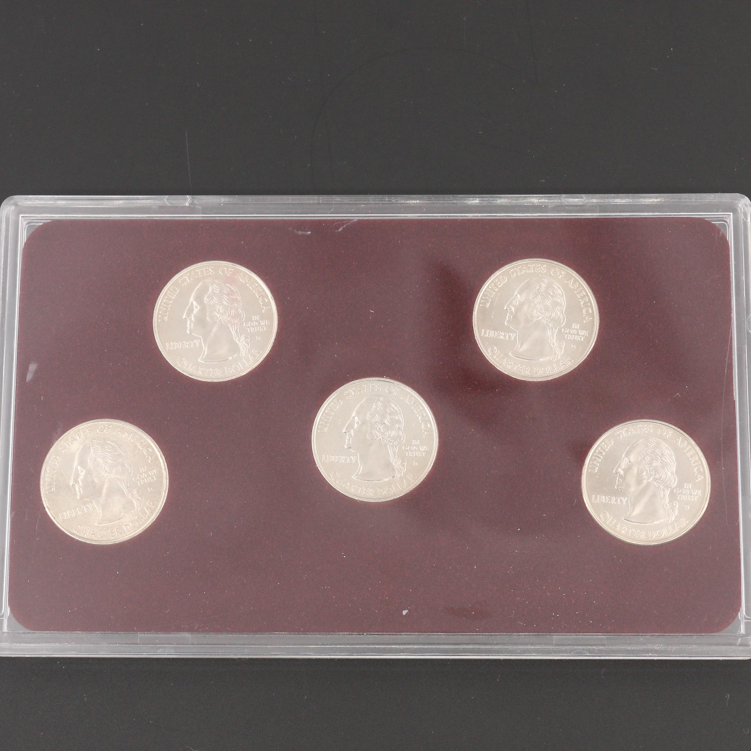 Complete "50 States Commemorative Quarters 1999-2008 Denver Edition" Coin Set