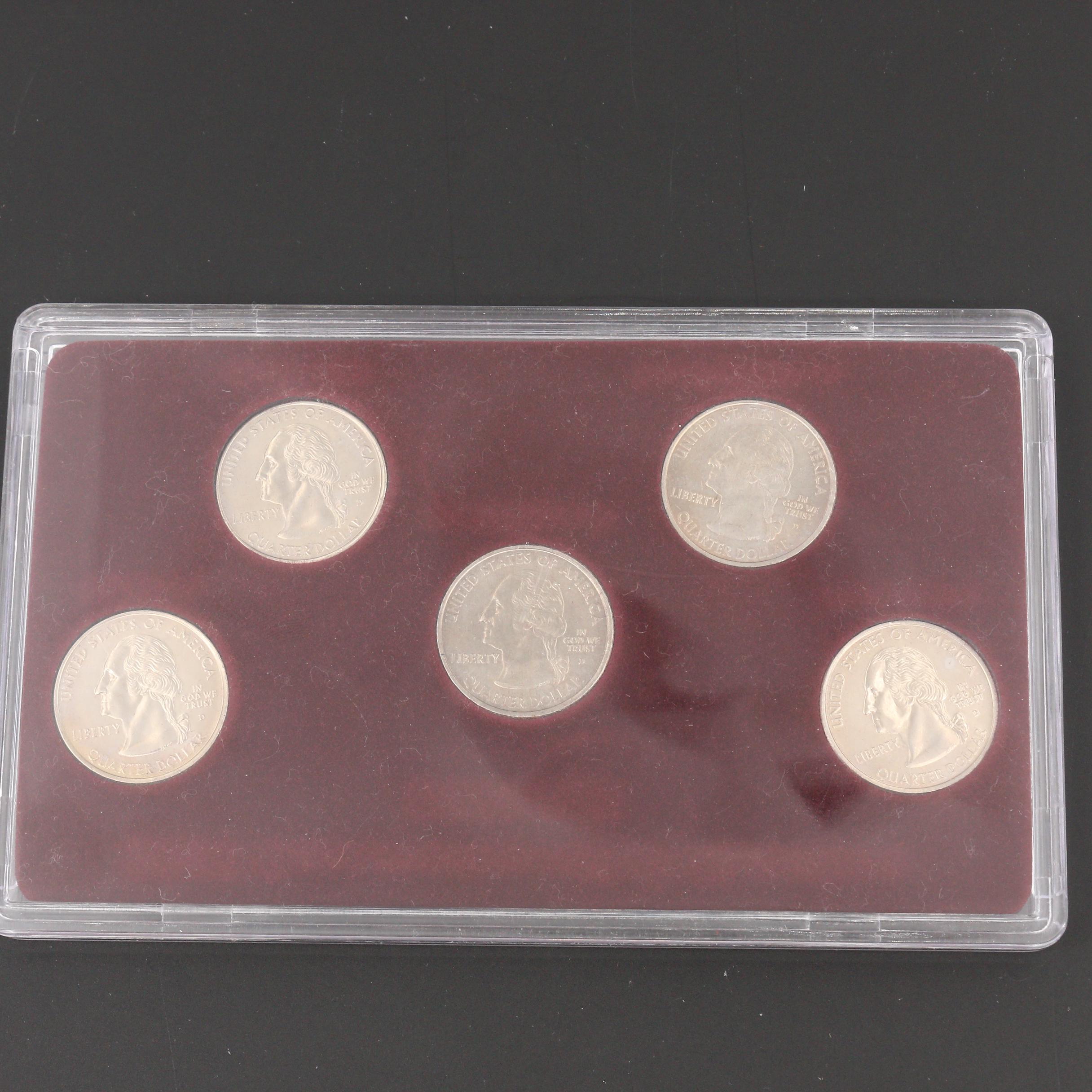 Complete "50 States Commemorative Quarters 1999-2008 Denver Edition" Coin Set
