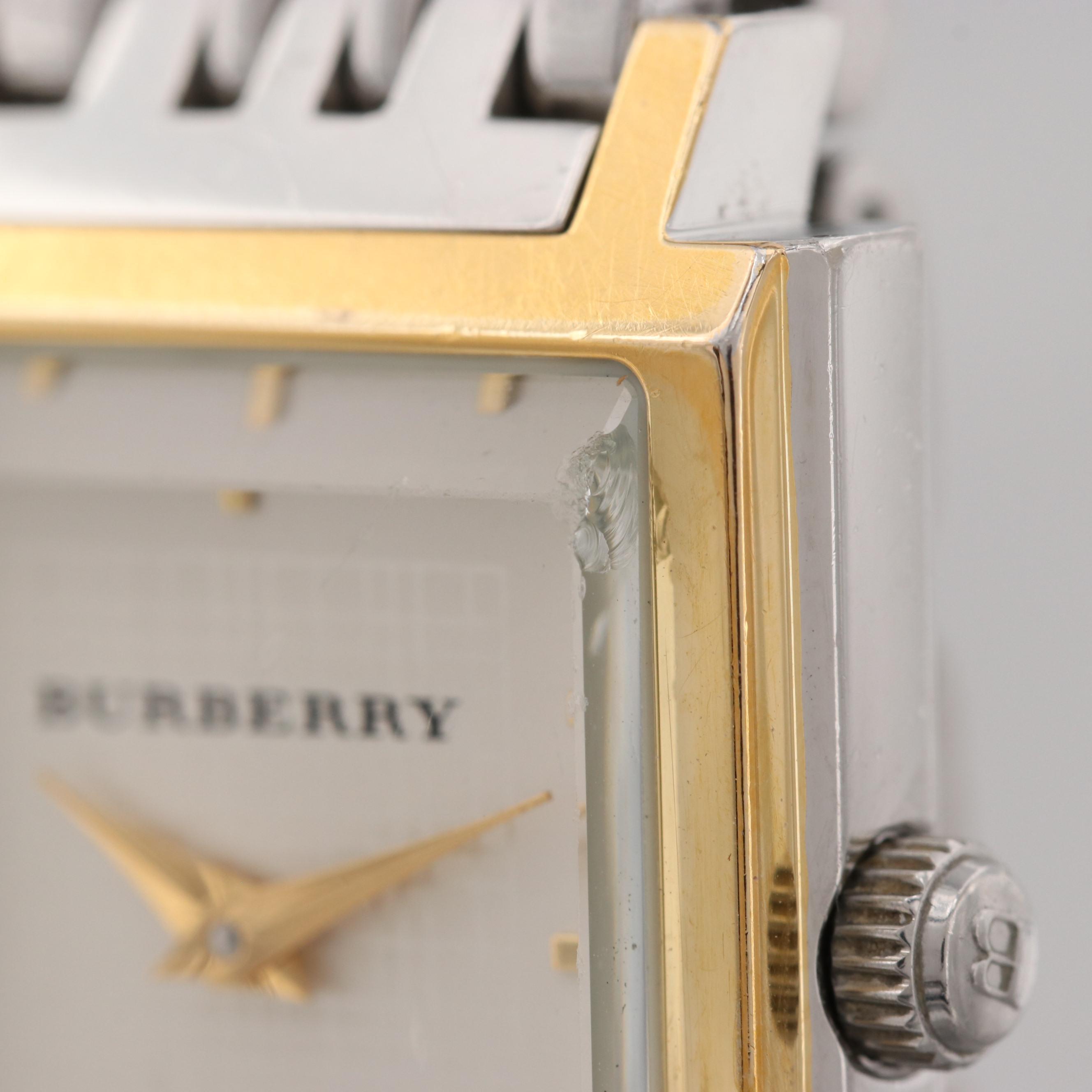 Burberry Stainless Steel Two Tone Watch