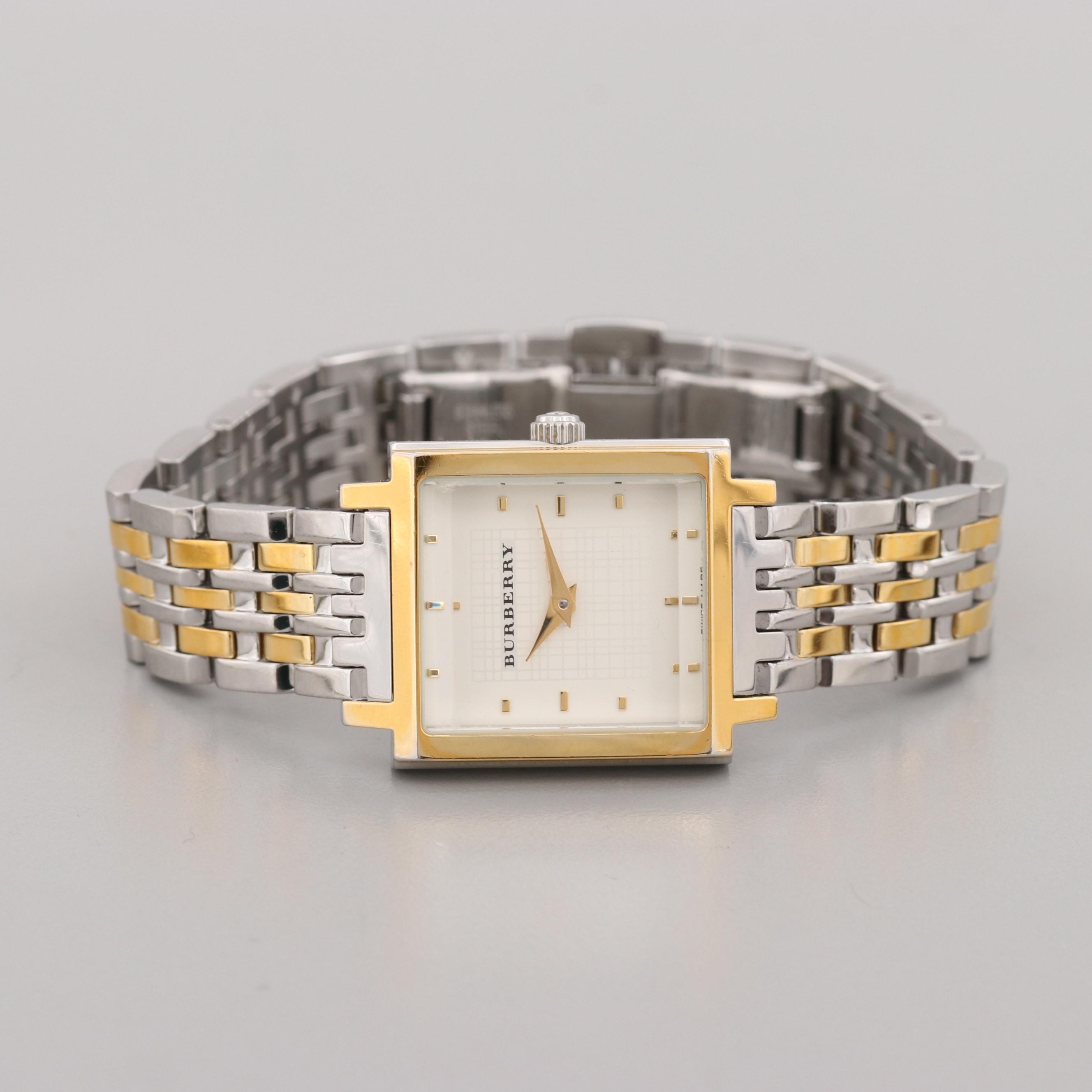 Burberry Stainless Steel Two Tone Watch